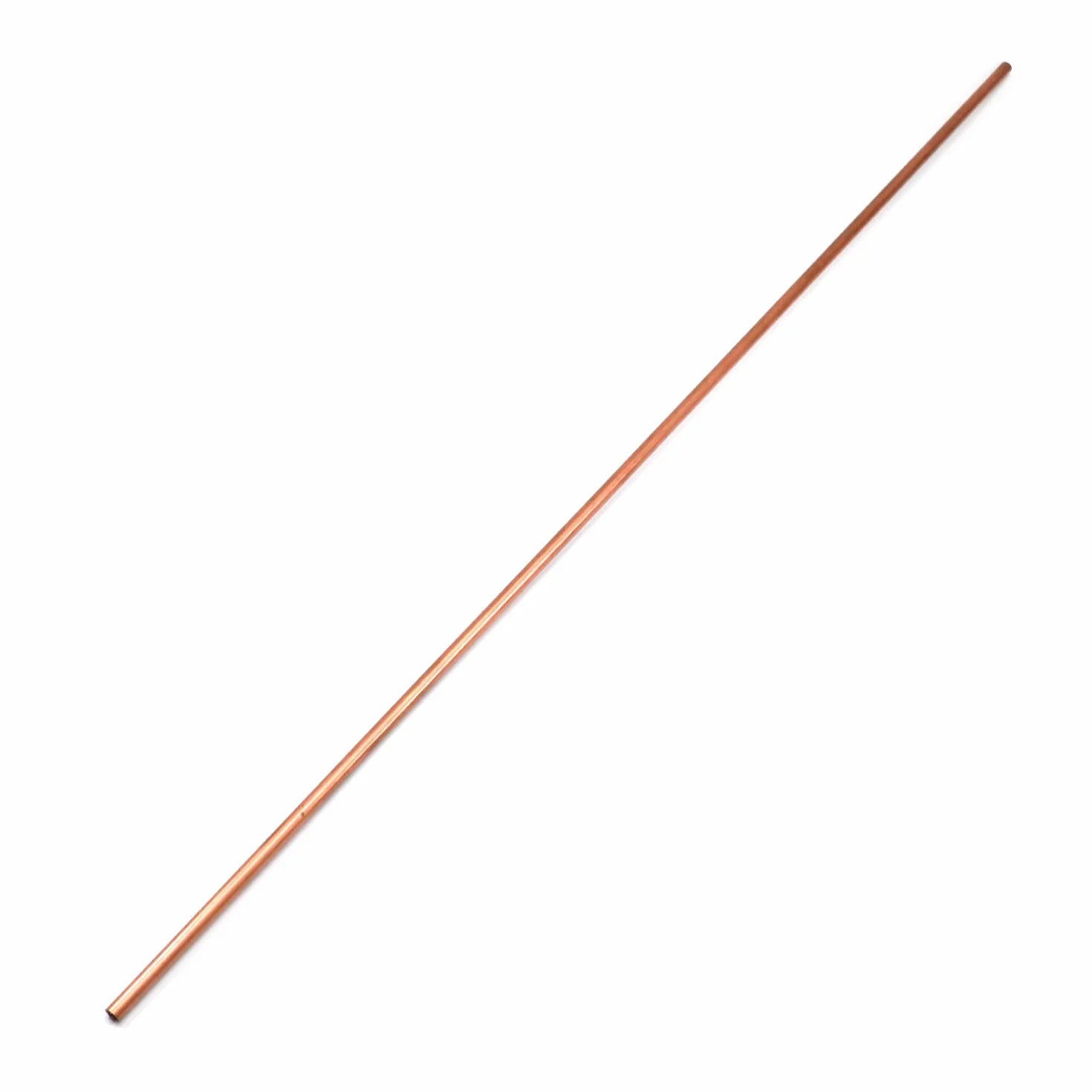 MroMax - Tubo rotondo in rame lungo 50 cm, diametro 4 mm, diametro 5 mm, diametro esterno x 500 mm, lunghezza tubo dritto in rame rosso, asta rotonda da 1,64 m, per progetti fai da te, costruzione