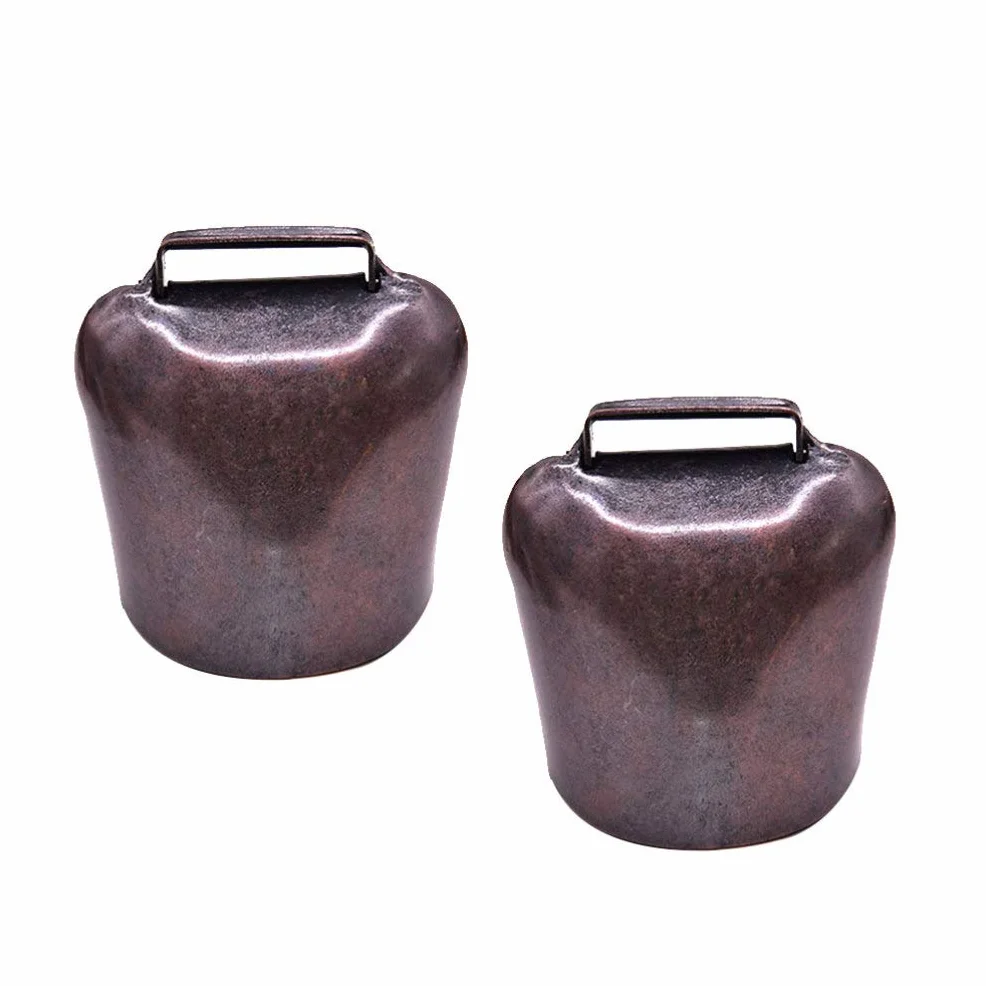 EXCEART Campanacci per Mucche e Pecore 2 Pezzi in Bronzo Portatili