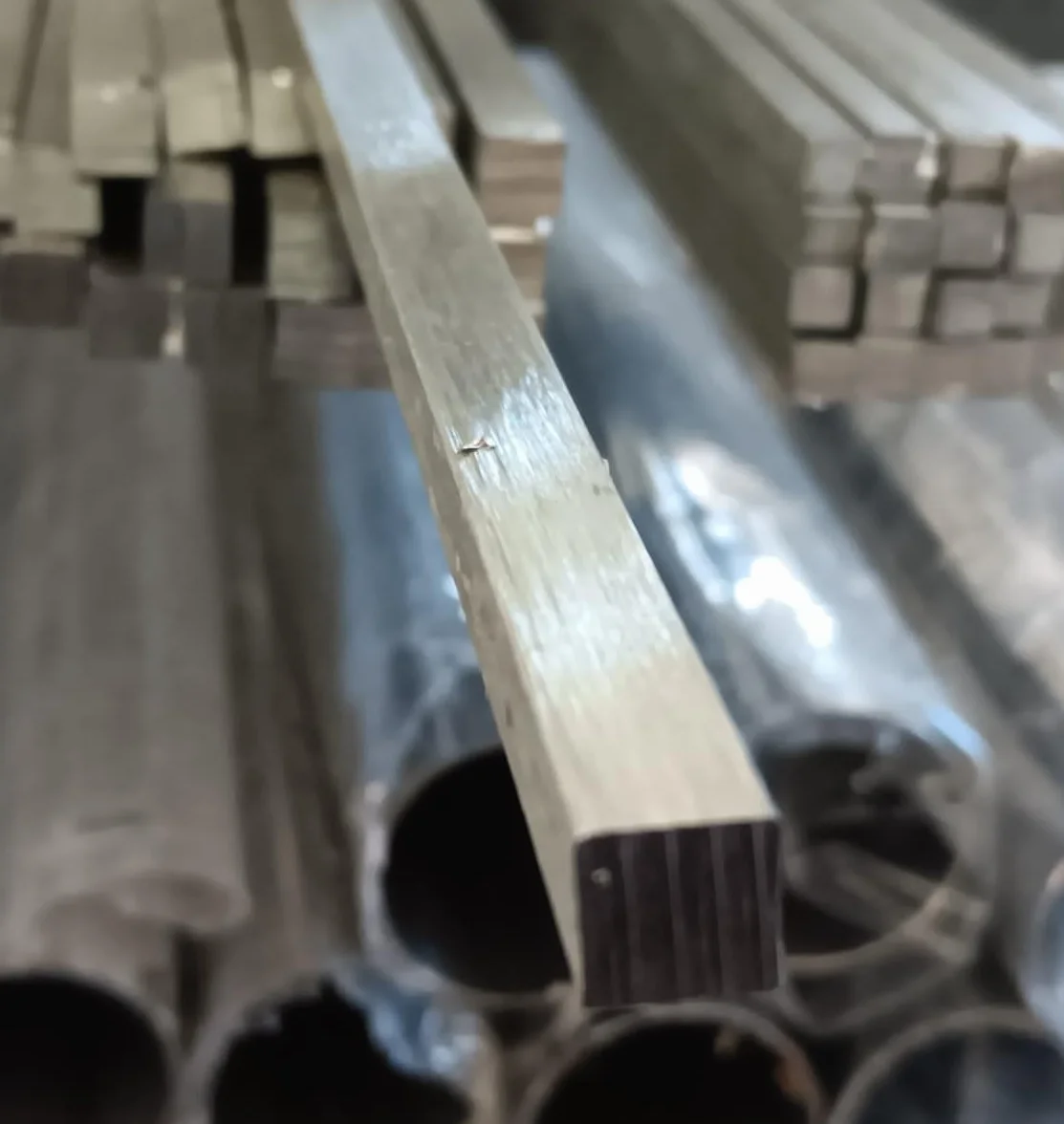 Barra Quadrata Acciaio Inox AISI 304 Trafilato 12x12x1000 mm