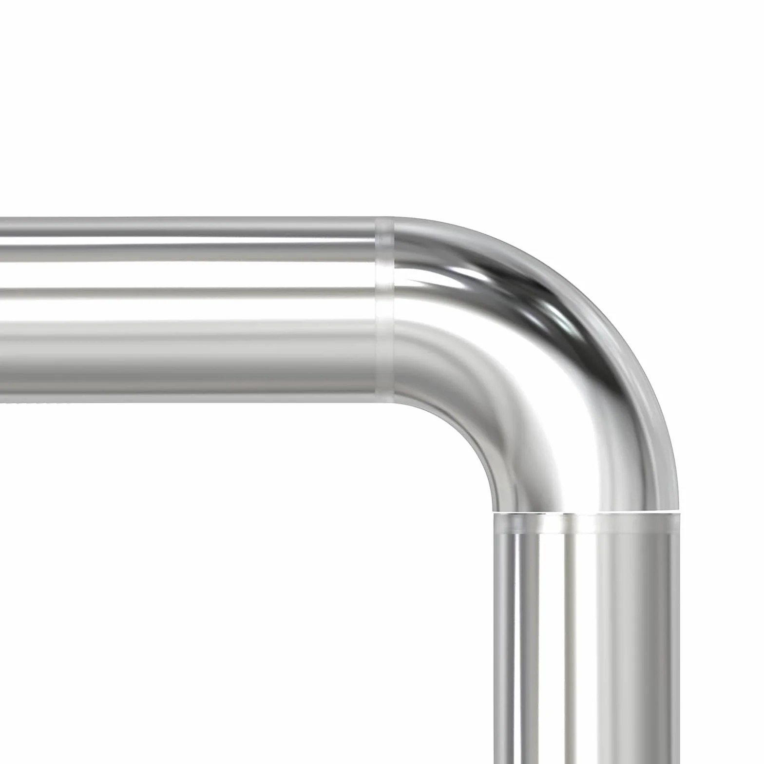 Arco di scarico 90° acciaio inox 63 mm 1,5 mm connettore auto sistema di scarico