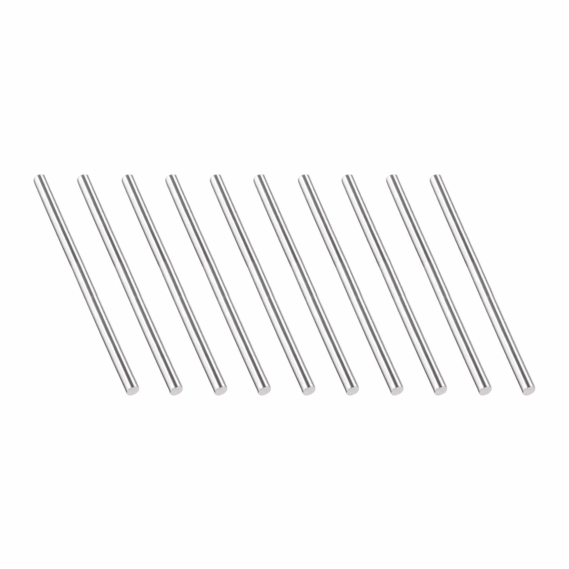 Unifizz Asta rotonda in acciaio inox 304 3 mm x 50 mm 10 pezzi