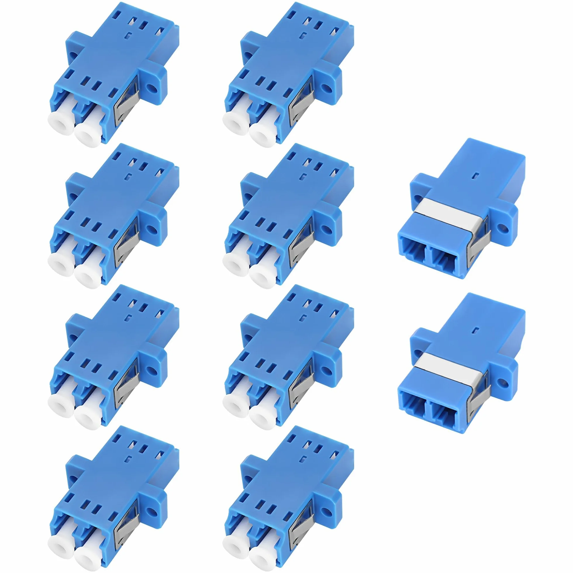 XMSJSIY LC Connettore LWL Adattatore Duplex LC/UPC Spina Estensione per Rete Internet - 10 PCS