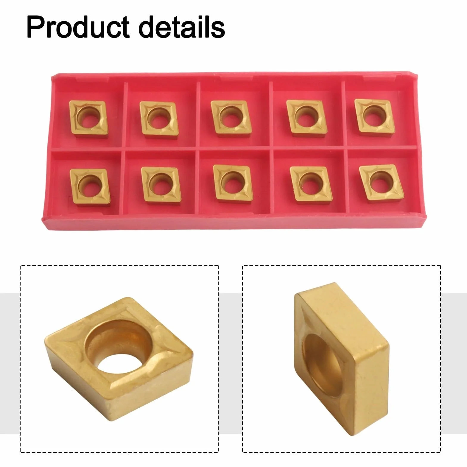 CCMT09T308 Inserti in carburo 10 pezzi Tornio CNC SCLCR Toolholder Lama di taglio