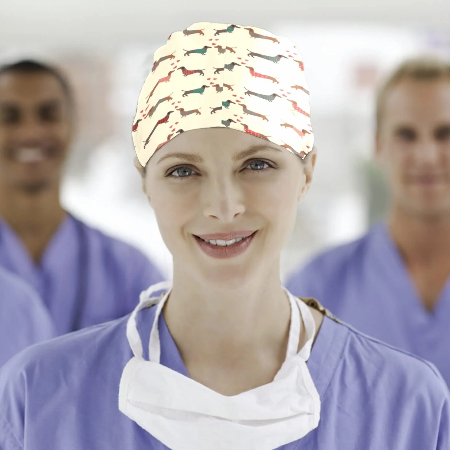 Cappello da lavoro da donna regolabile con bottoni a fascia per sudore