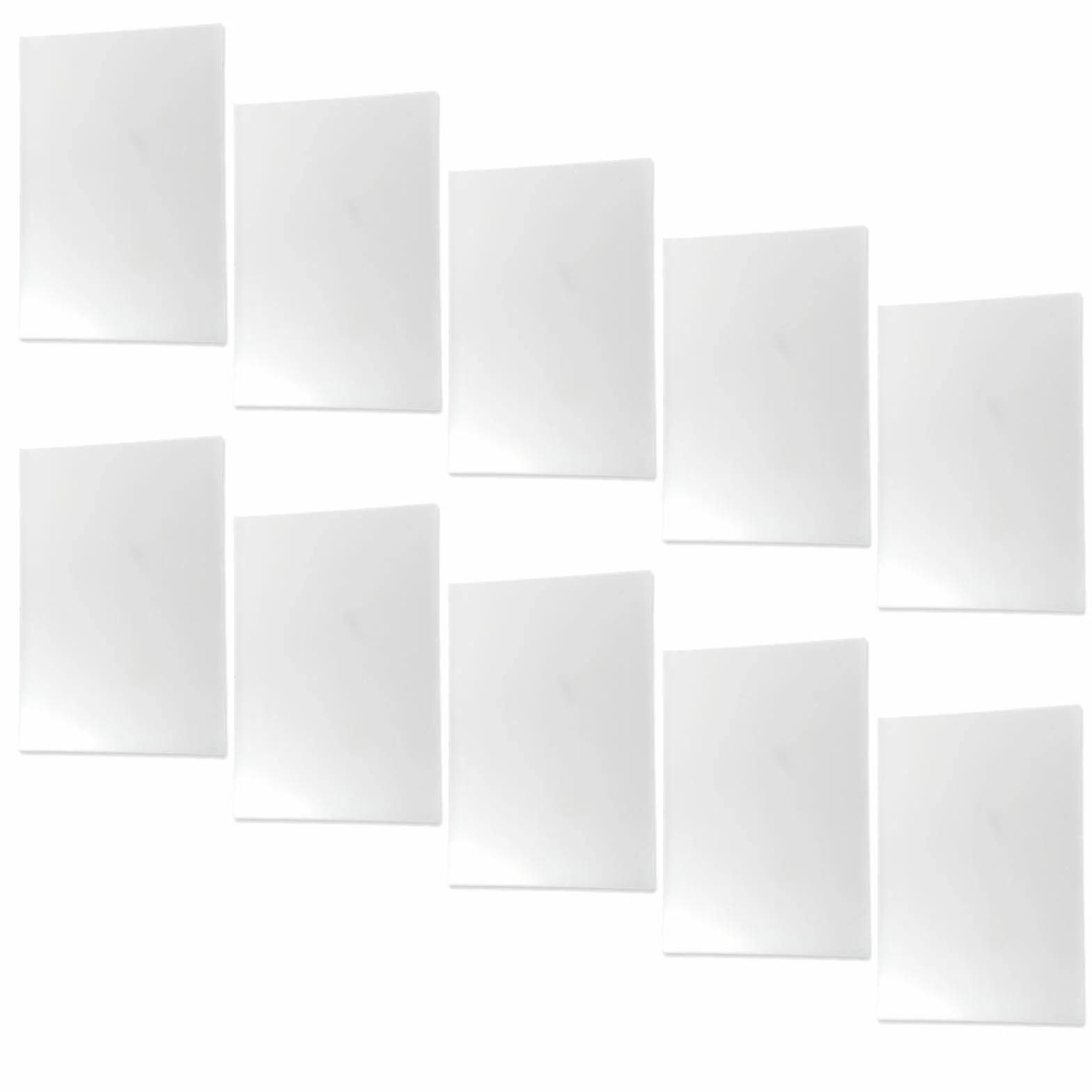 Set Di 10 Plexiglass Lucido, Acrilico Nero Foglio Nero Acrilico, Fogli Di Plastica Per Segnaletica, Progetti Fai Da Te, Artigianato, 10,2 X 15,2 Cm, Spessore 1 Mm