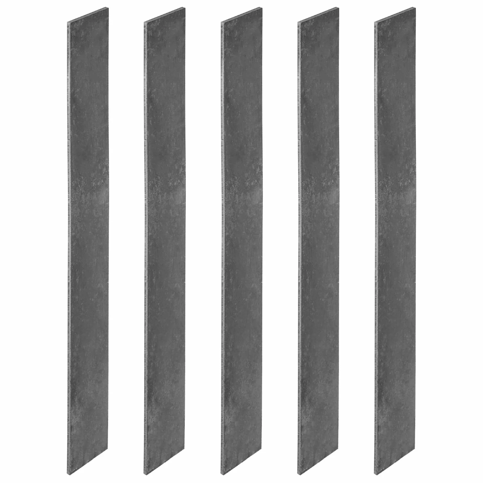 PATIKIL E52100 Acciaio per Acciaio Realizzazione Coltelli, 5pz 12" x 1-1/2" x 1/8" Hot Rolled Barra Piana Acciaio per Foglio Metallico Fai Da Te, Utilizzo Professionale e Hobbistico