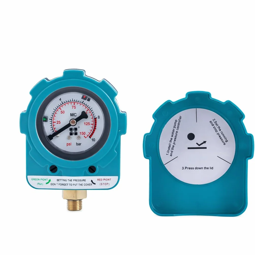 KATSU Interruttore di Controllo Automatico della Pressione della Pompa dell'Acqua, Regolatore Elettronico della Pressione Regolabile, per Pompa Sommersa, Pompa da Giardino, Compressori d'Aria