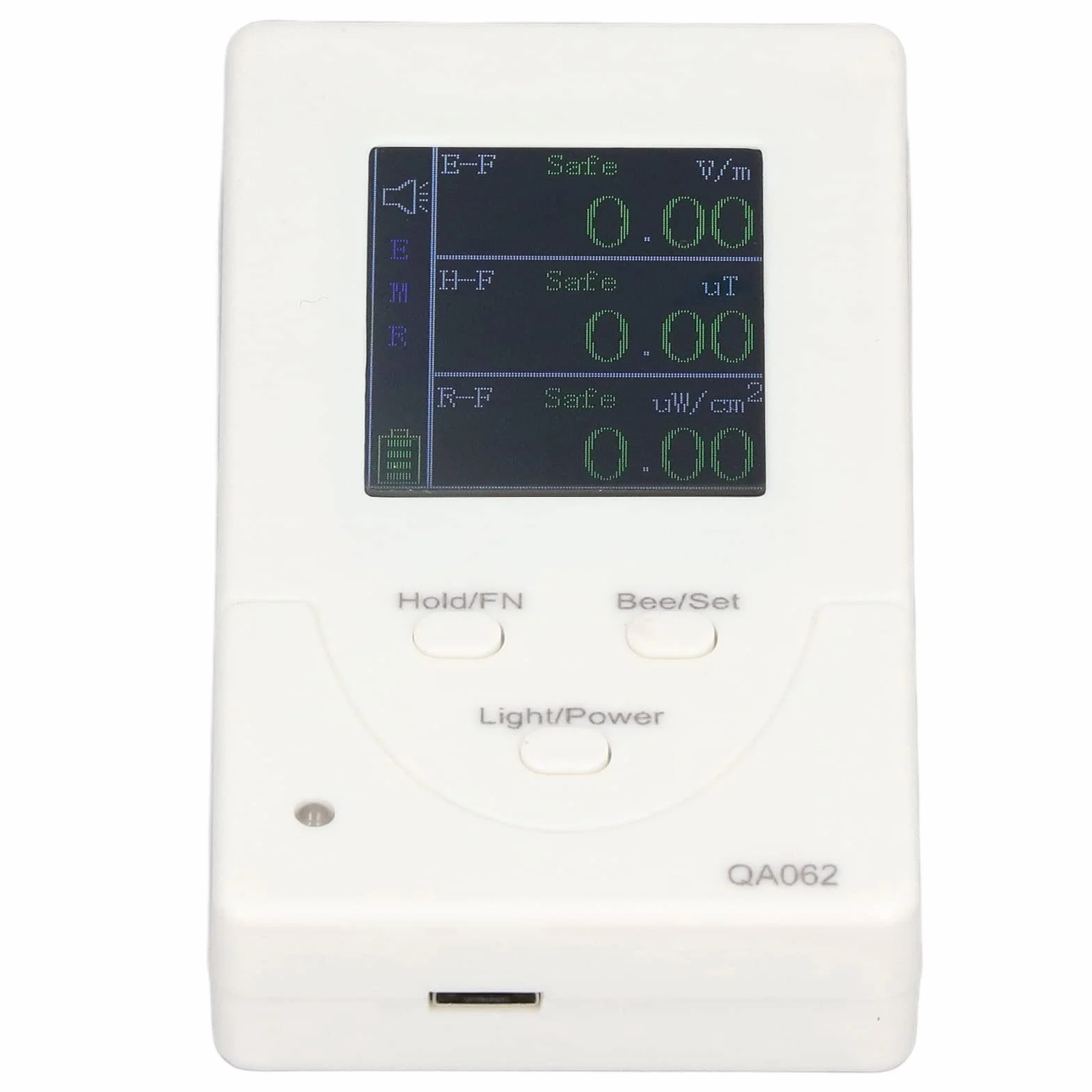 Fafeicy Rilevatore EMF 3 in 1, Misuratore Radiazioni Elettromagnetiche Ricaricabile USB, Display TFT 1,8 Pollici