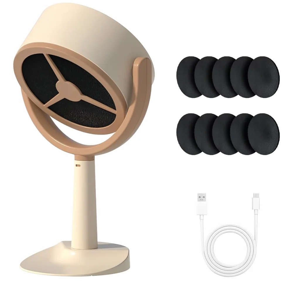 Ventola aspirante portatile, aspiratore USB da cucina con 10 spugne filtranti sostituibili, mini cappa da tavolo, 2 velocità del vento, filtri per fumare per casa, cucina, fonduta, hot pot