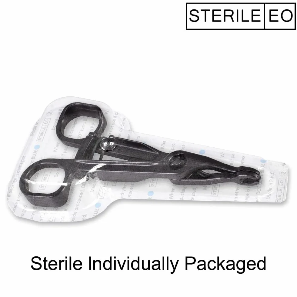Pinze sterili monouso per piercing pinza plastica 6 pz Warrior Open Oval