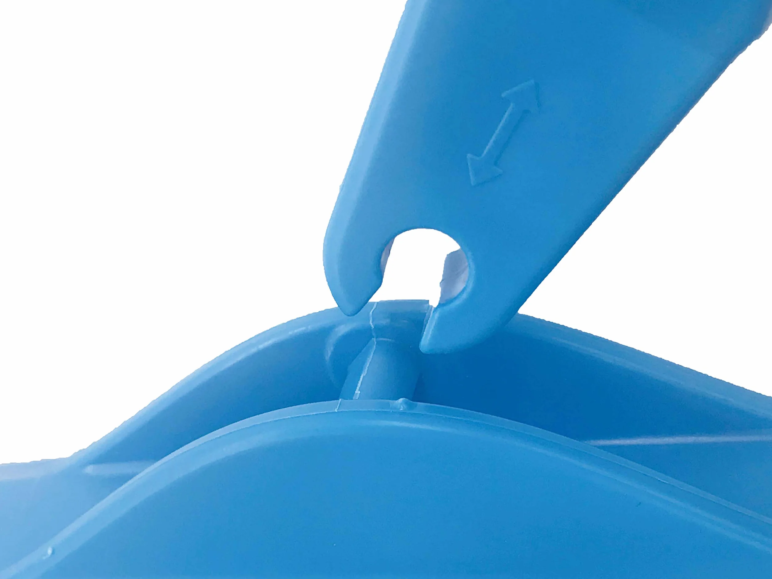 Vikan - Spazzola per fughe igienica - Con collo flessibile - modello con manico - Extra duro - 225mm - Blu