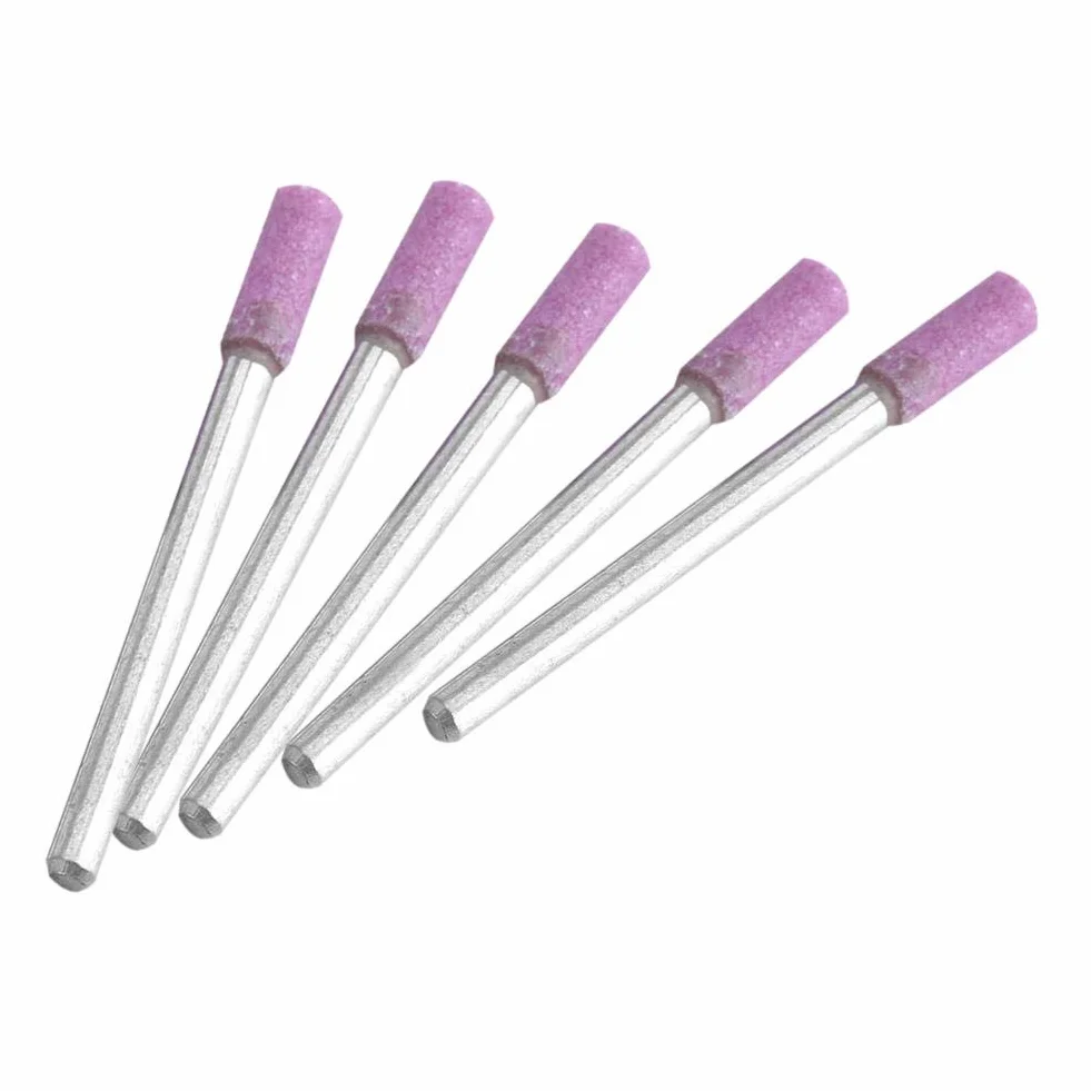 Codolo di rettifica, Punta di, igliare 50 pz/Set Utensili per affilare la Mola con Gambo Rotarys con Testa in Pietra abrasiva da 4 mm per Kit Dremels e Strumento Rotarys C