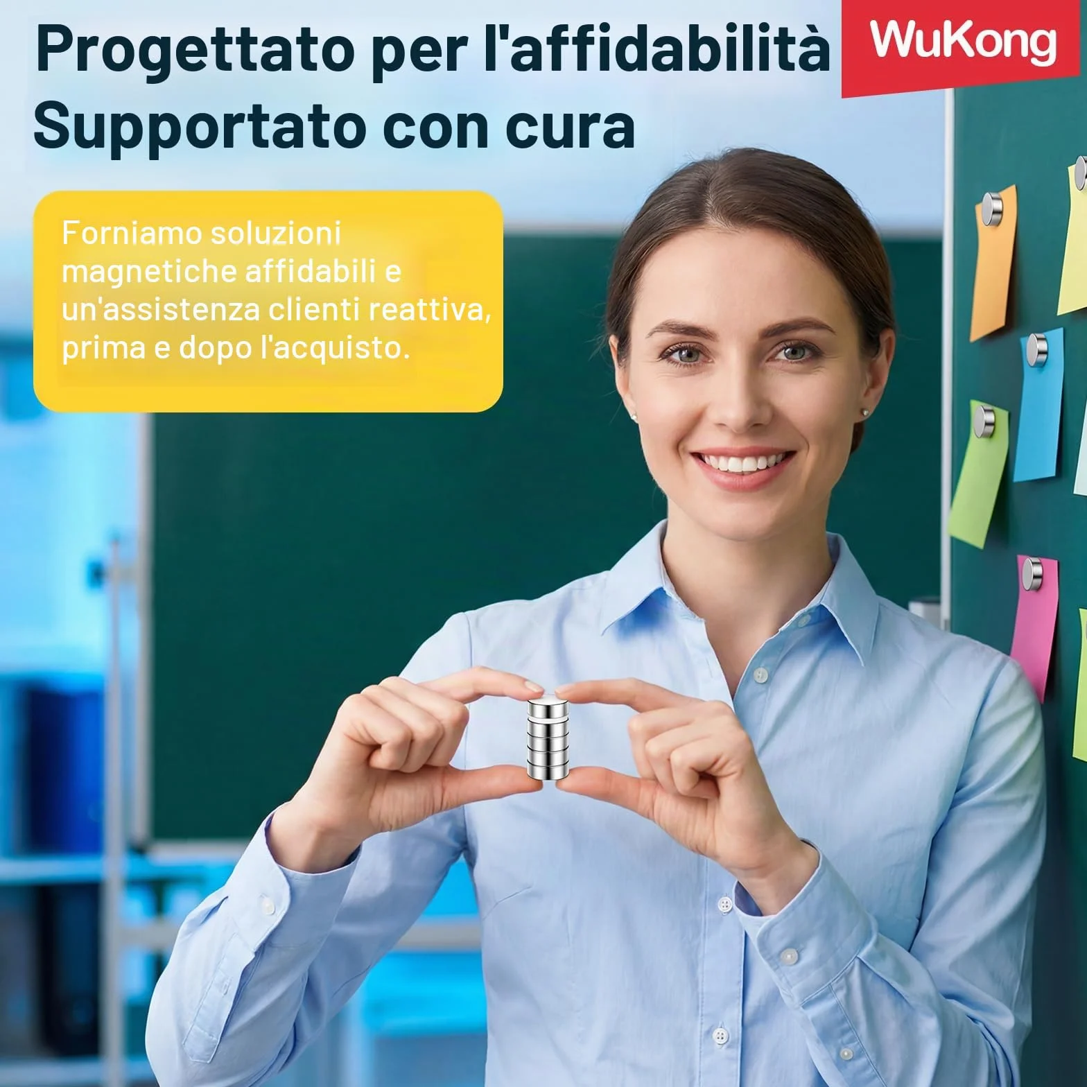 Wukong N45 Mini Magneti Forti, 3x2mm | 60 pezzi Magneti al neodimio Piccoli ma forti per il frigorifero, l'ufficio, la stampante 3D, il modellismo e il fai da te