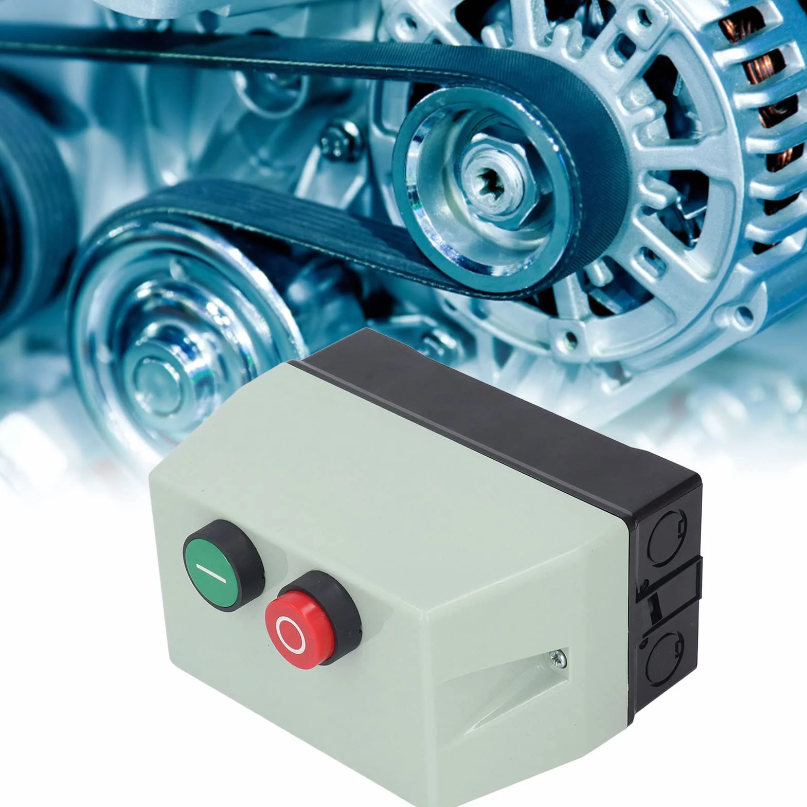 Avviatore Motore Elettrico Magnetico IP55, Monofase 220/230V Trifase 380/400V, Impermeabile, Interruttore di Controllo, ABS, 2.2KW-4KW, Protezione Sovraccarico