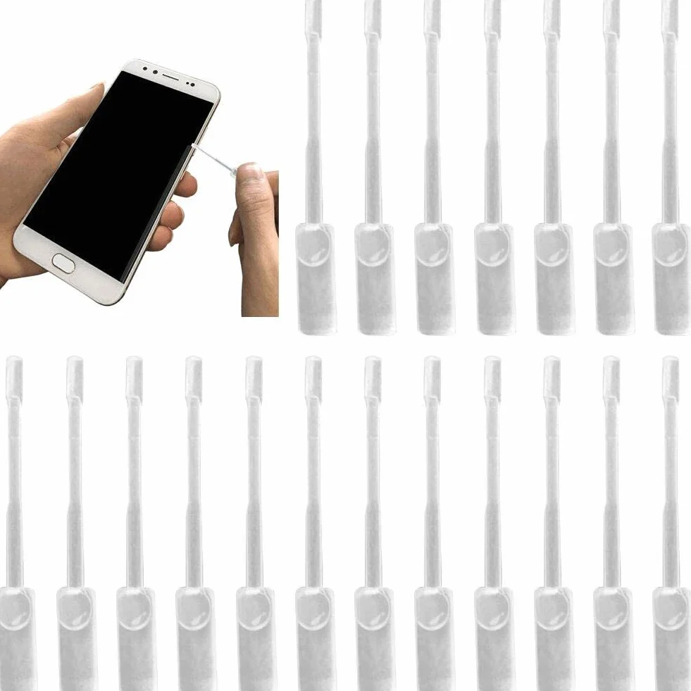 20 Pz 2.5d Arc Bordo del Telefono Pellicola di Vetro Temperato Bianco Liquido Olio Rimozione di Riempitivo Pellicola Attaccare Strumento Bordo Bianco Riparazione Liquido