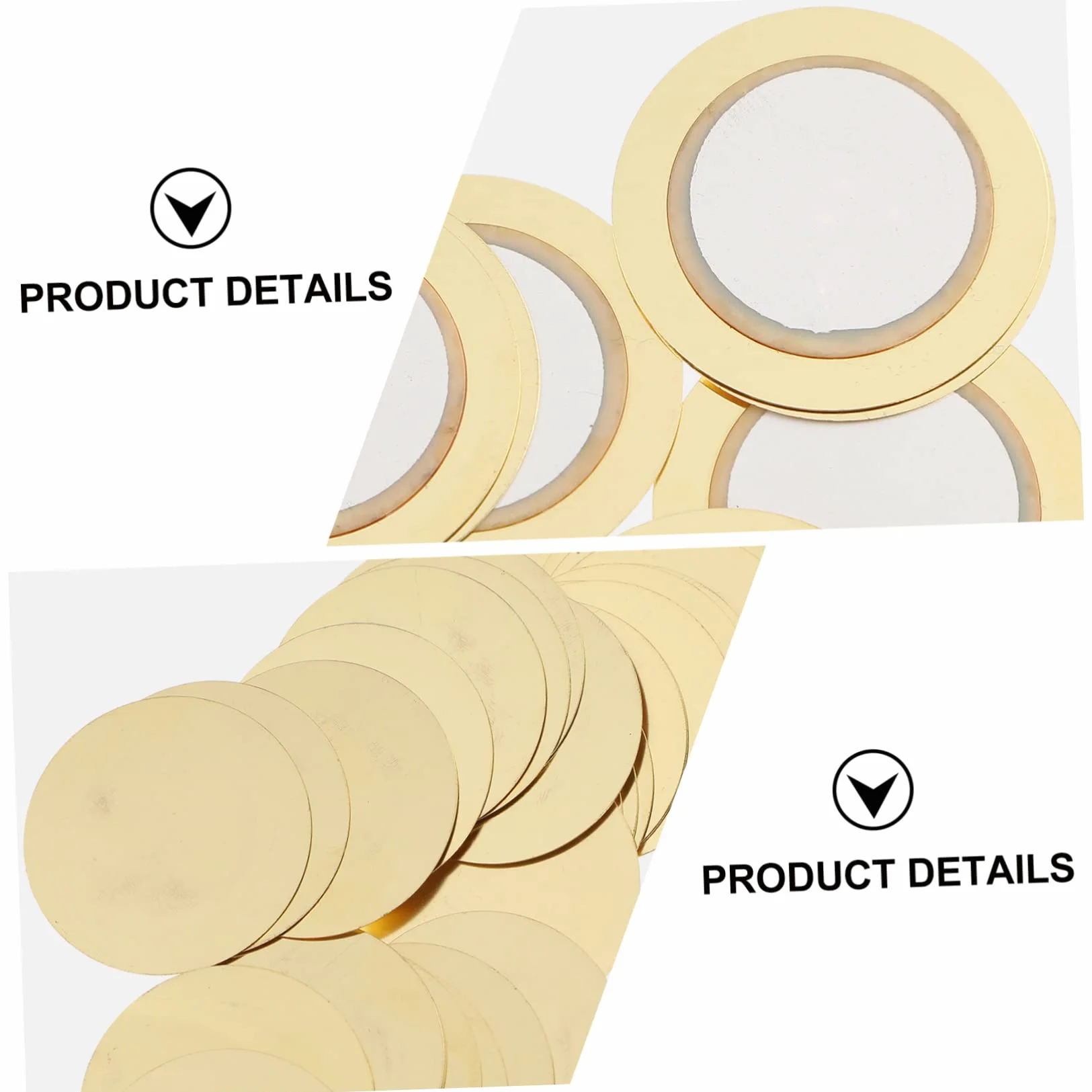 Abaodam Piezo Buzzer Disc 150 Pz Cicalino Da 27 Mm Piezoelettrico Trasduttore Pickup Acustico Elettrodomestici Cicalino Acustico Di Innesco Guarnizione Pellicola Cicalino Rame