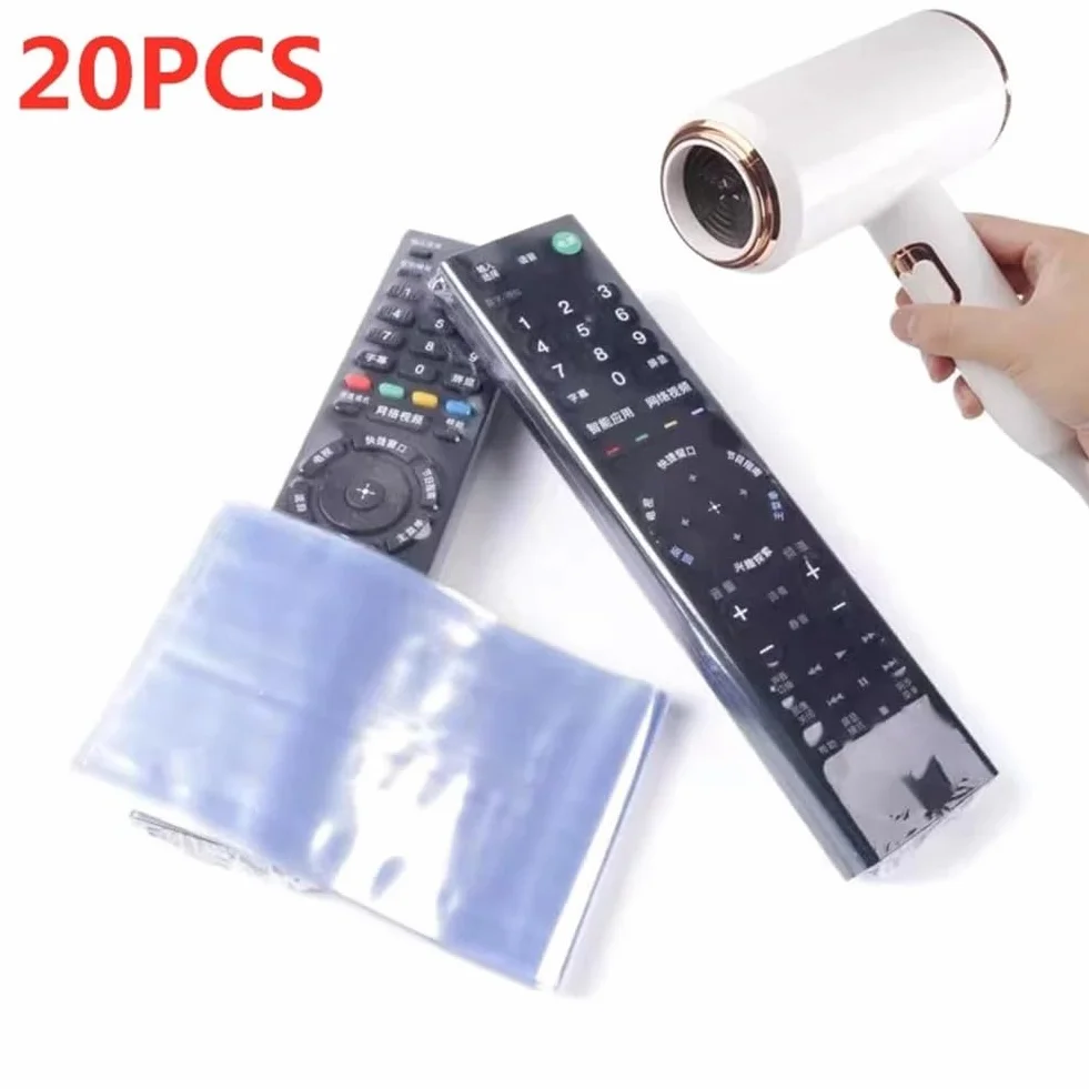20PCS Trasparente Termorestringente Film TV/Aria Condizionata Copertura Universale Sacchetto di Protezione 8X25CM