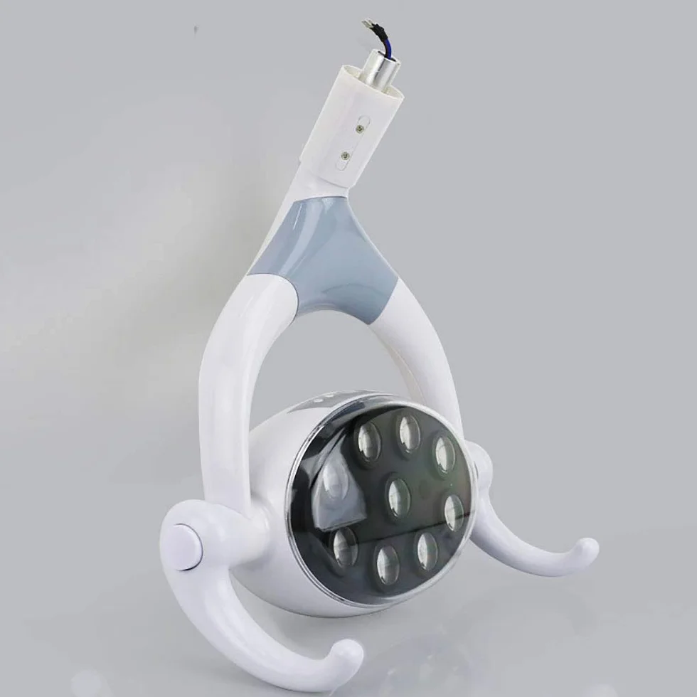 Lampada Chirurgica per Induzione a Luce LED Orale Dentale per Poltrona Riunita, Senza Ombre, 8 Livelli di Regolazione della Luce