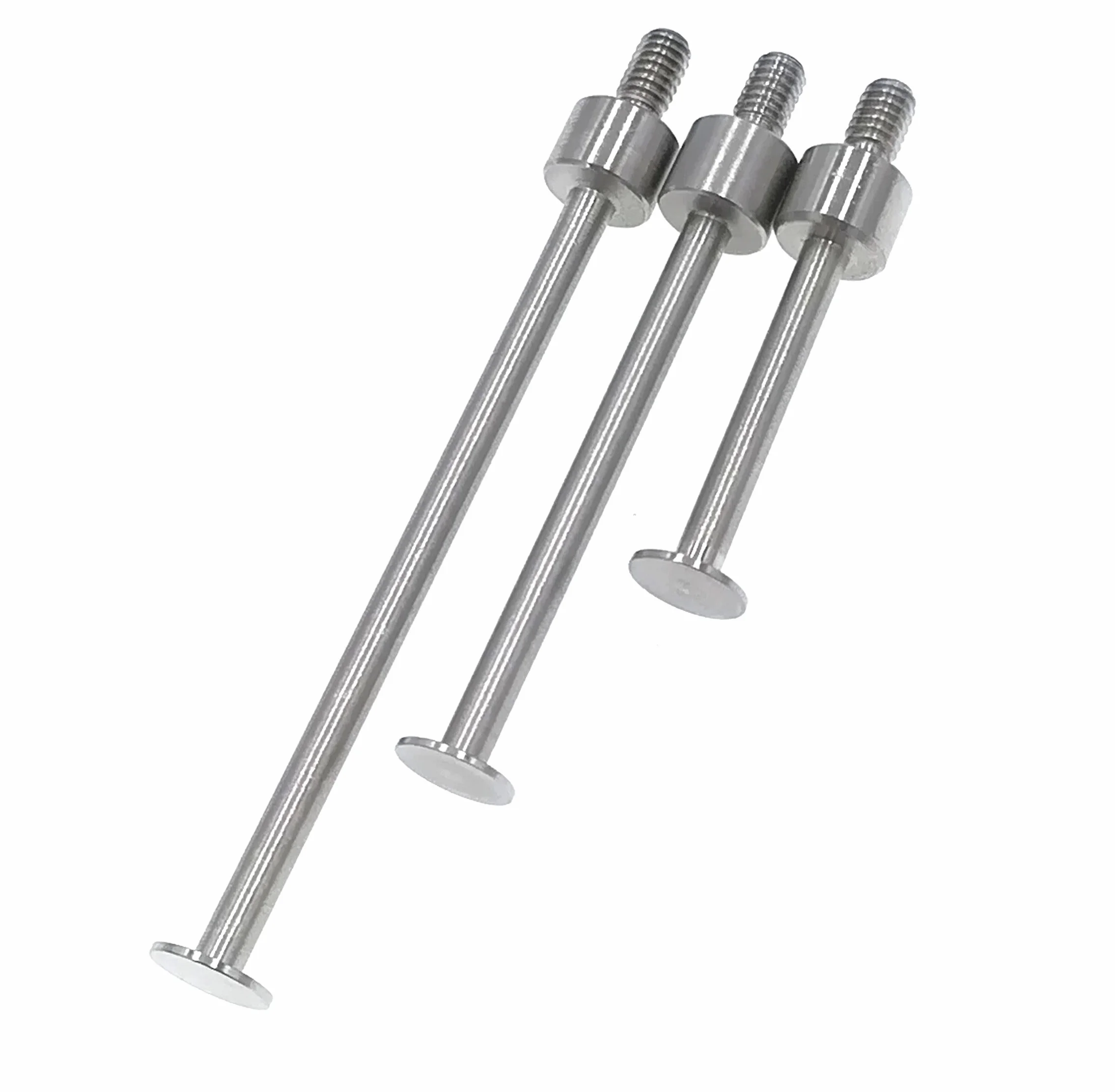 SUXING Tastatori per comparatori, Tasti con filetto M2.5, diametro ø 5mm, Spessore 0.4mm,Lunghezza 20/30/40mm, Puntalino piatto