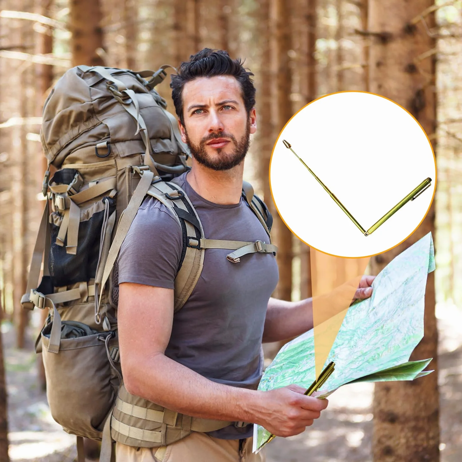 2 Pezzi Bacchette Rabdomante Professionali d'Ottone - Bacchette di Radioestesia per Geobiologia, FengShui, Aste di Radiestesia Professionali, Aste Radiestesia di