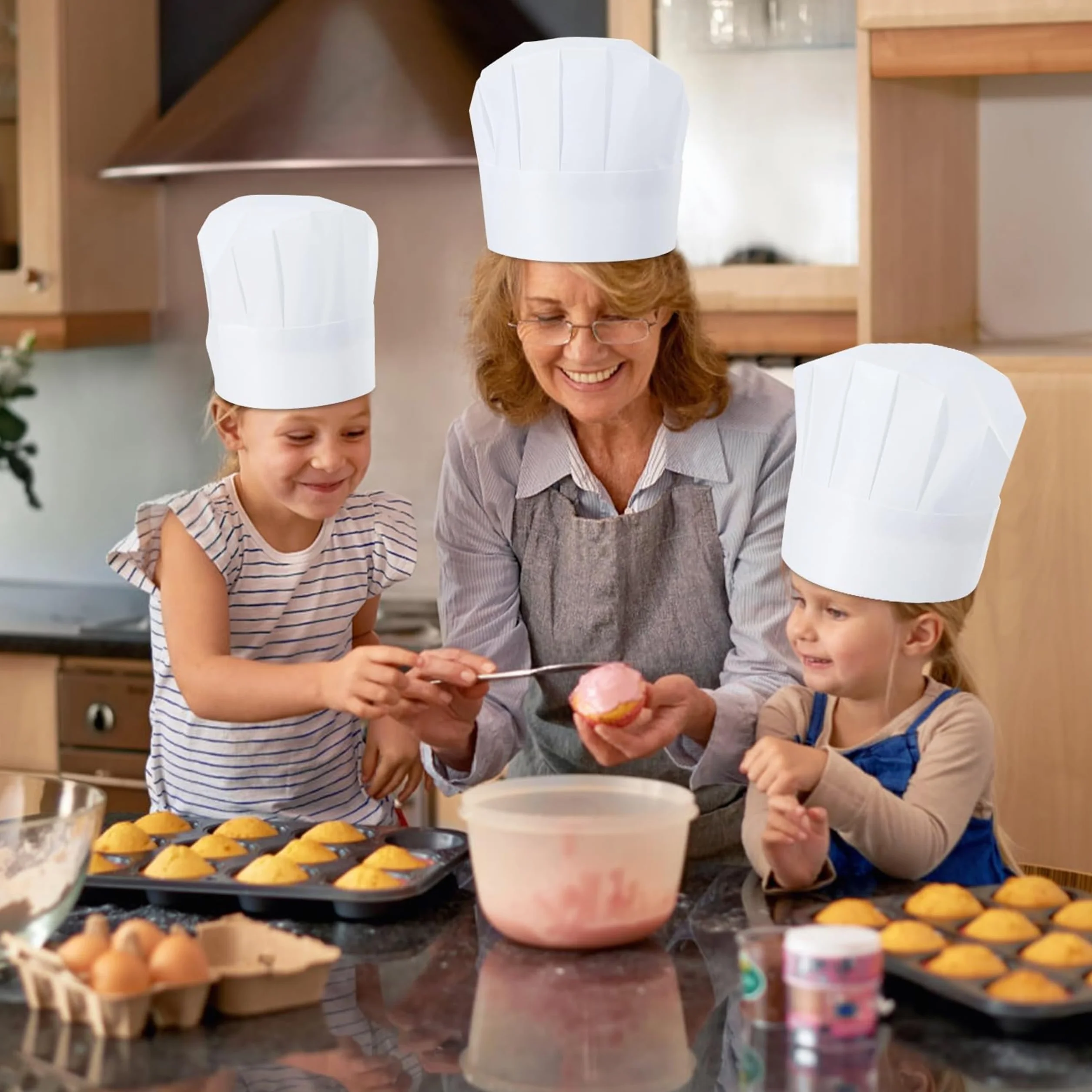 Cappello Da Cuoco Unisex Chef Usa E Getta Traspirante Cappelli Da Cucina Per Uomo Donna Adulti
