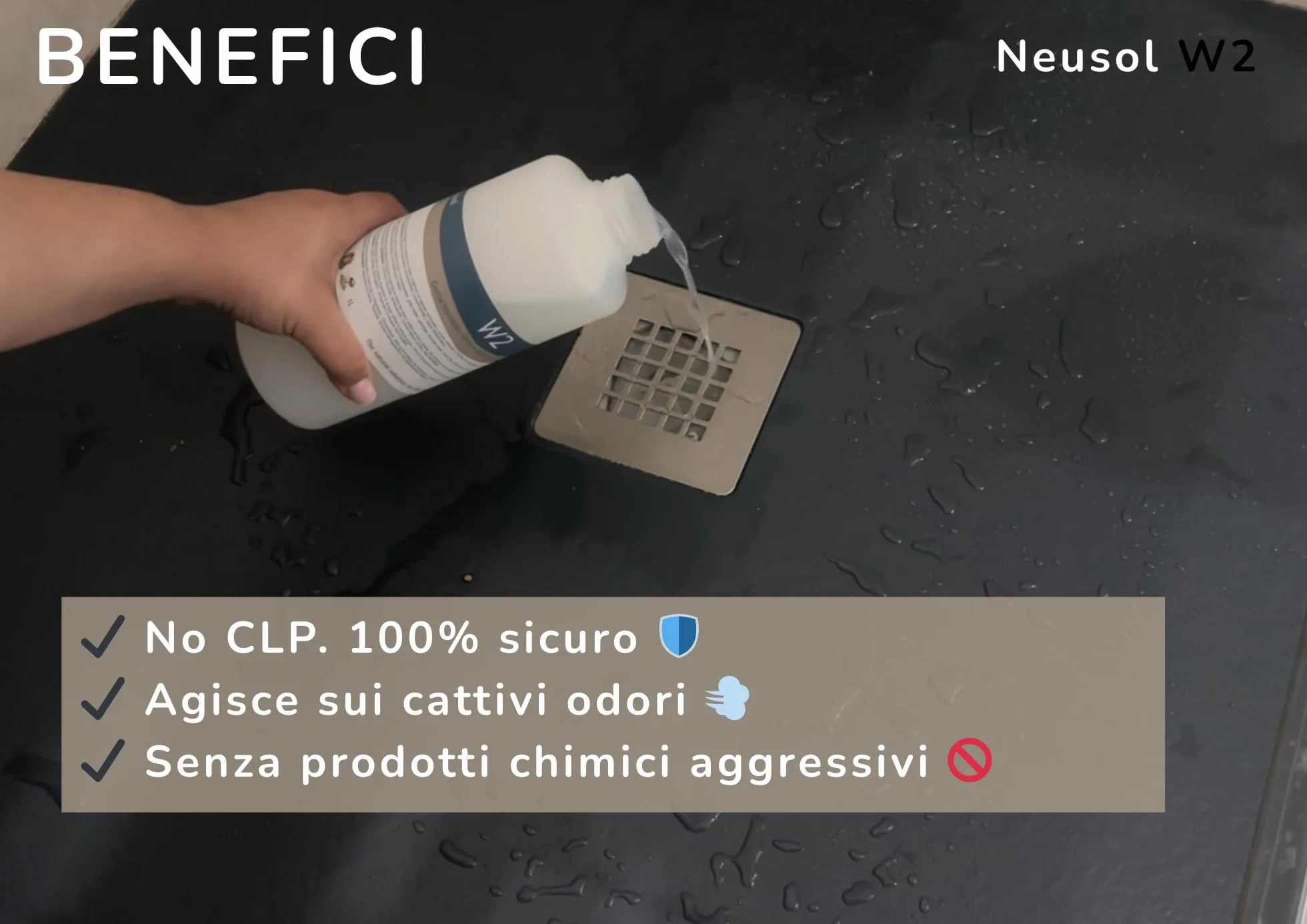 W2 5L Elimina odori Tubi pluviali Tubi di scarico Tubi di scarico Fossa settica Impianto di trattamento Camper Acque nere e grigie Anti-odore Rimuove odori e fastidi