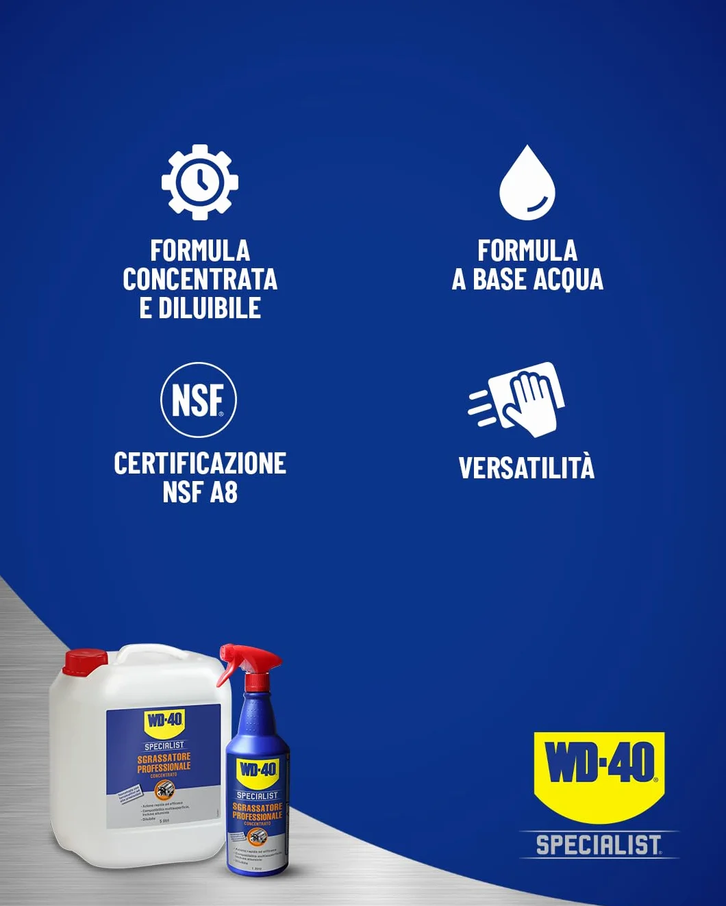 WD-40 Specialist Sgrassatore Professionale Concentrato Formula Diluibile 1 Litro