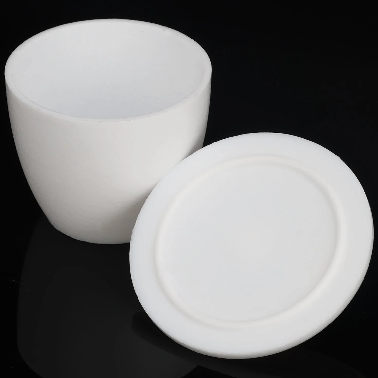 stonylab Crogiolo in PTFE, 30 ml Forma Alta Laboratorio PTFE Teflon Crogiolo Tazza Bicchiere con Coperchio per La Ricerca di Laboratorio