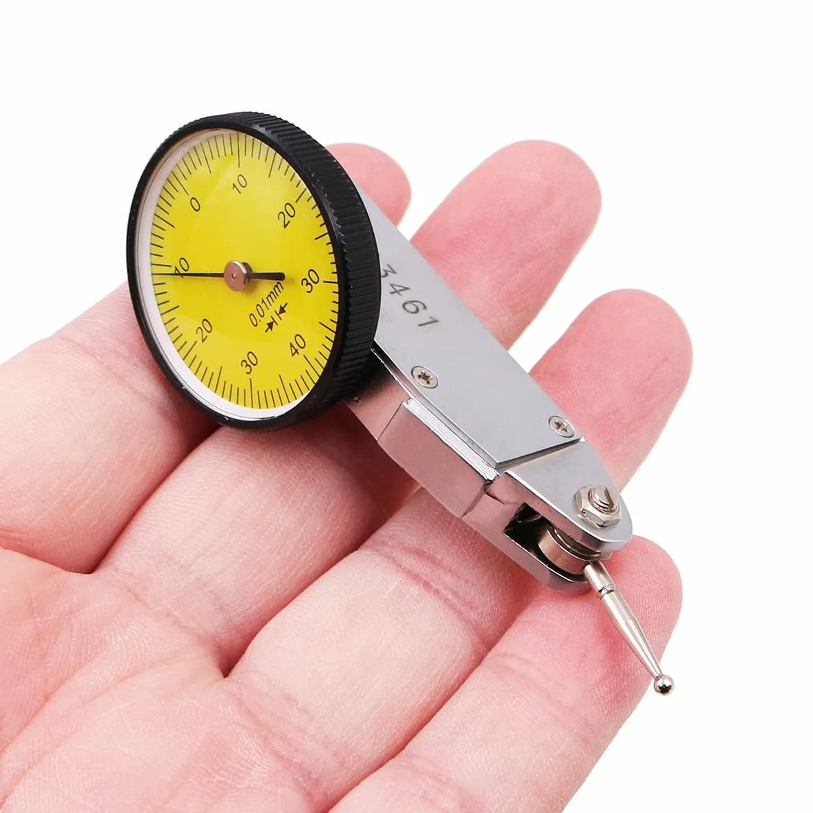 Comparatore a Leva di Precisione 0,01 mm 0-0,8 mm per Misurazioni Assemblaggio Lavorazione