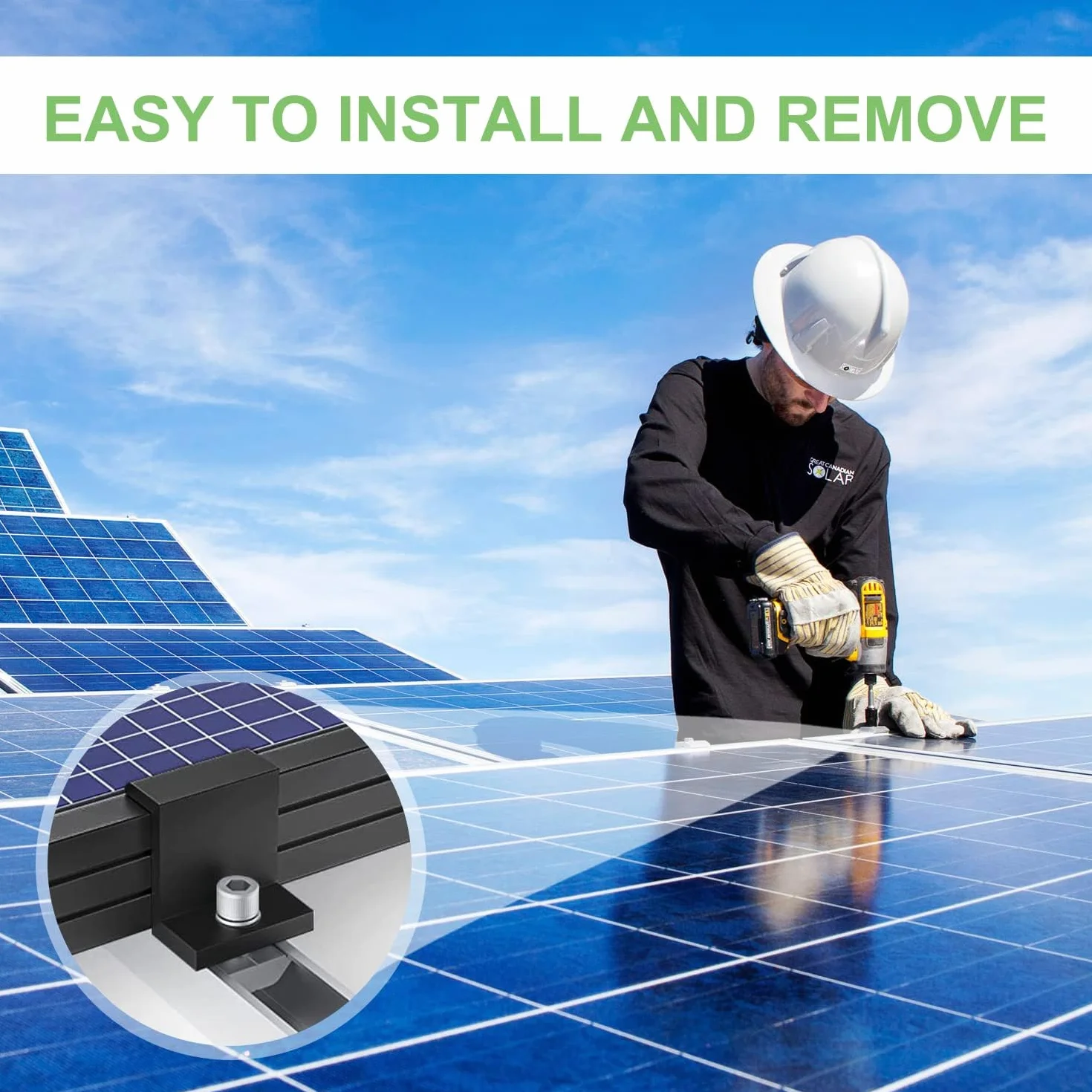 20 Pezzi Solare Staffa per Pannello, 30 mm Staffa Z di Montaggio per Pannello Solari, Kit Staffe Fotovoltaico, con Chiave Esagonale, Per Installazione del Tetto, Boat