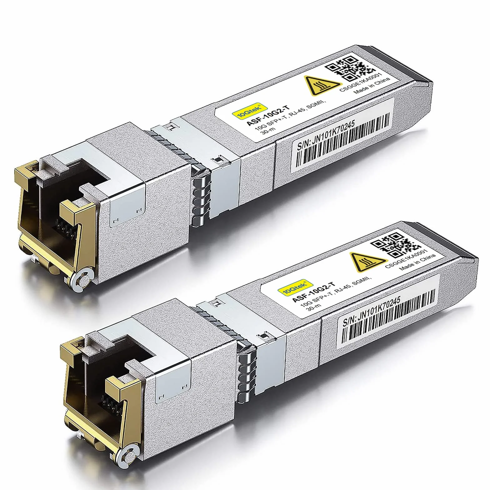 10Gtek SFP+ RJ-45 10GBase-T Copper Transceiver 30m Compatible Cisco SFP-10G-T-S Ubiquiti UniFi UF-RJ45-10G
