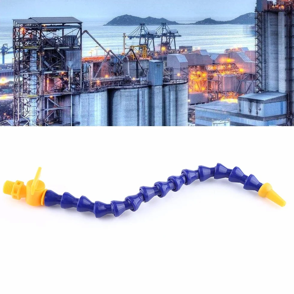 1/4 "PT Tubo flessibile del liquido di raffreddamento dell'olio per acqua, 12 pezzi Rotondo naso piatto Tornio CNC Macchina Ugello tondo flessibile Tubo flessibile del liquido di raffreddamento del tu