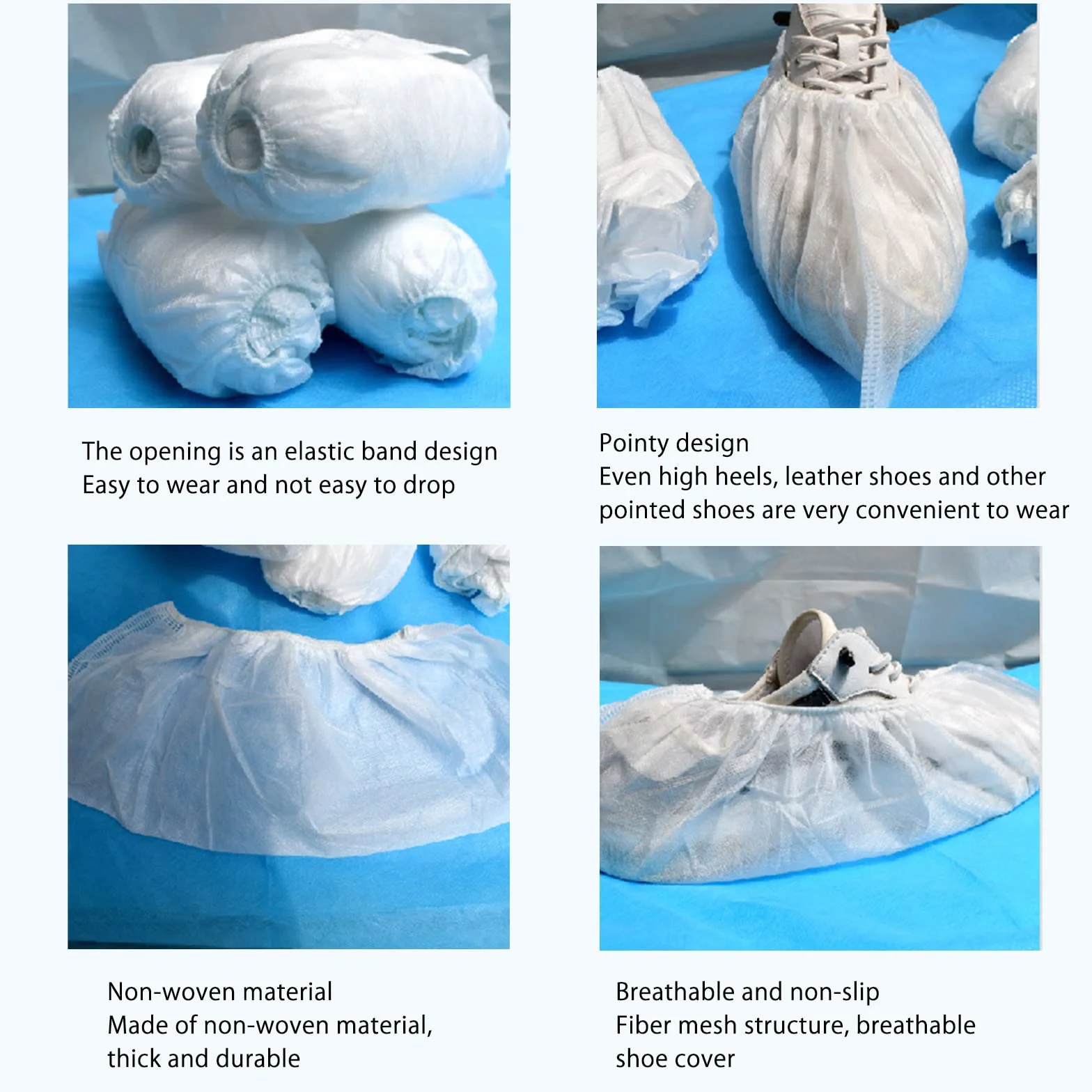 Copriscarpe in Plastica Bianco 100 Pezzi per Pulizia Tappeto Protezione Pavimento