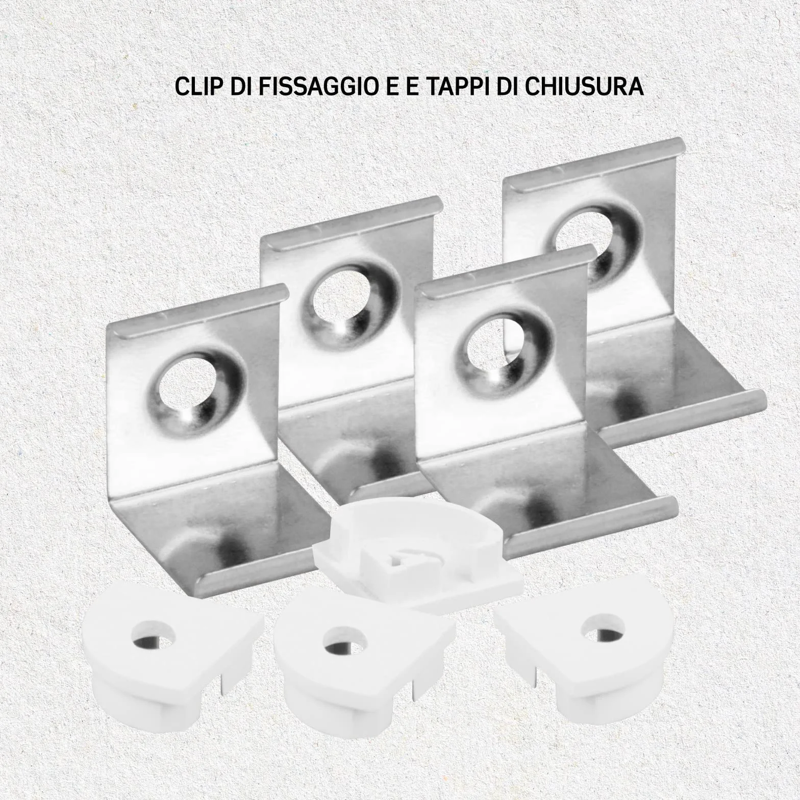 Eurocali 3 Profili Angolari da 2 metri (6mt) in Alluminio Bianco per Strisce LED Schermatura Opaca - Larghezza Massima Stricia LED 10.5mm - 15.8 x 15.8