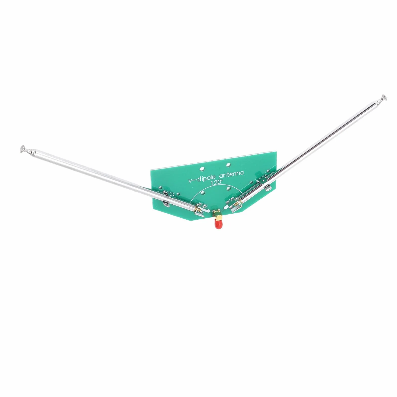 Antenna Dipolo Telescopica V Lunghezza 97 Cm Frequenza Regolabile 78M-415 MHz Interfaccia SMA Femmina Contatti in Lega D'argento per Applicazioni Aeronautiche