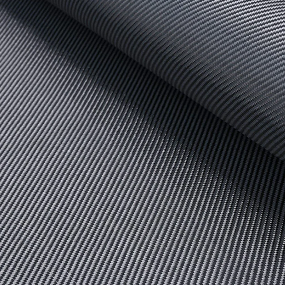 Tessuto in Fibra di Carbonio Nero 200g 50X200cm 3K Twill - Confezione Tubolare