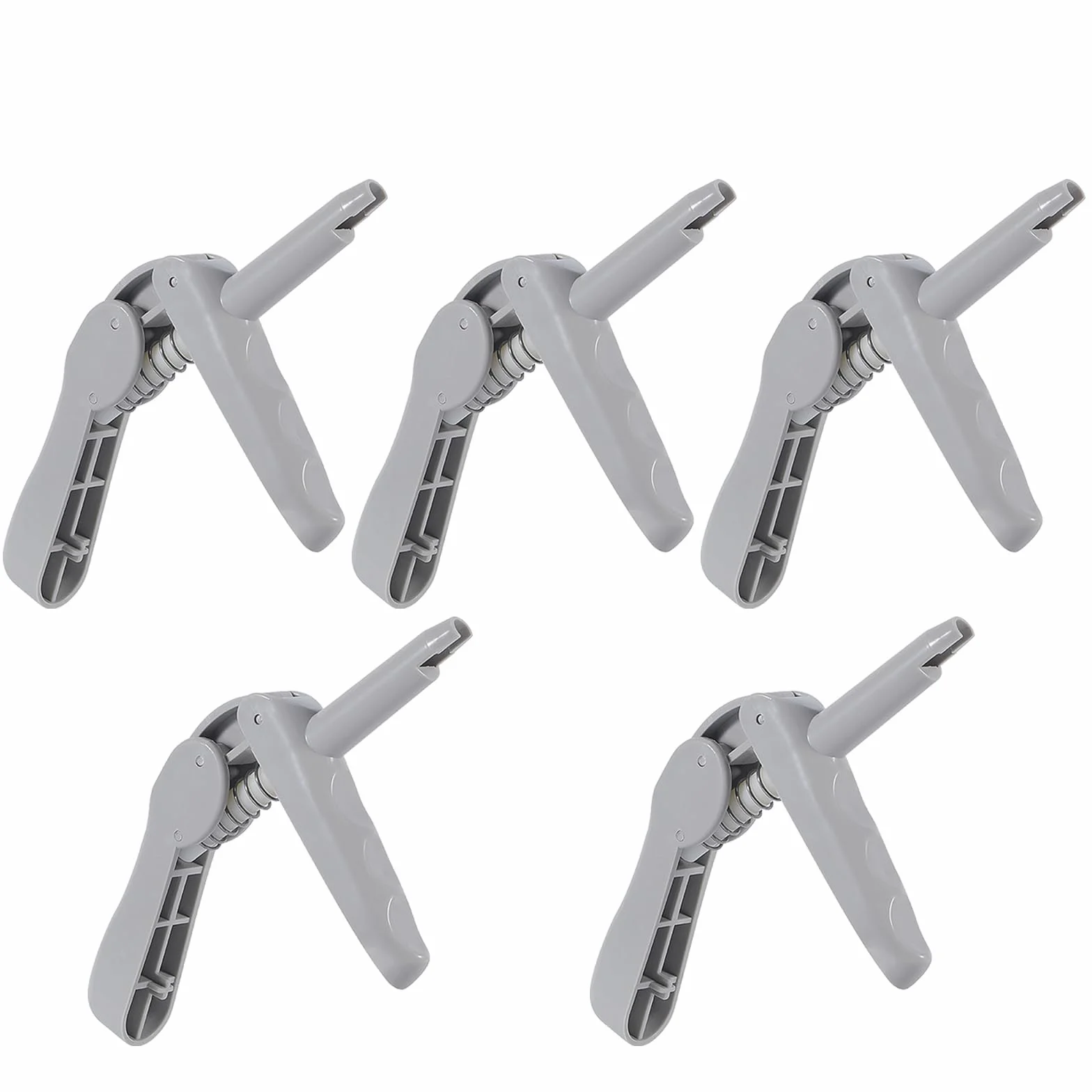 Pistola dentale composite in resina, 1/5 pezzi, pistola per iniezione a dosaggio di materiale composito, applicatore dispenser dentale, compatibile con la maggior parte delle punte monodose (5)