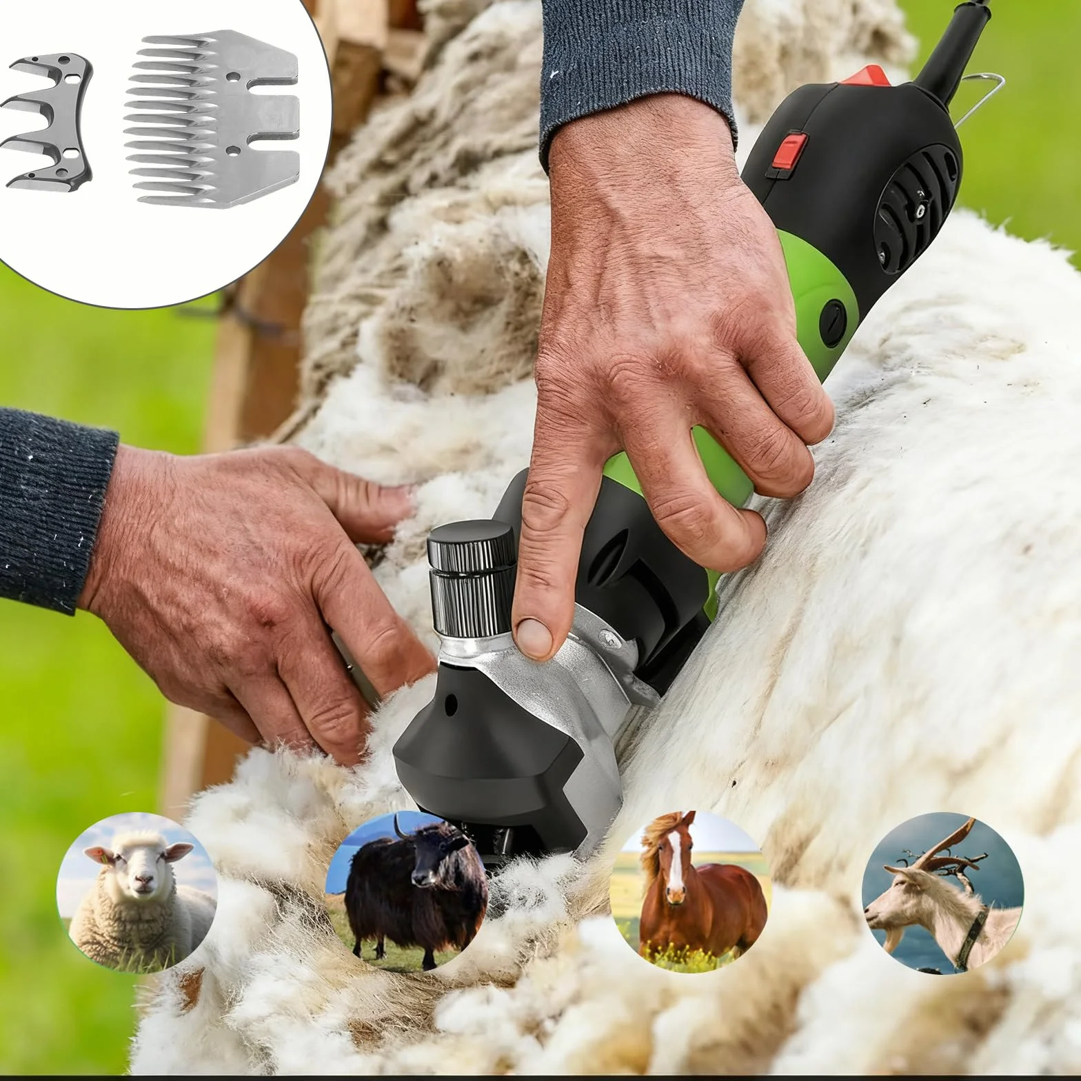 Lama Elettrica per Tosatura Pecore 13 Denti Incisivi Pettine Lana Resistente Usura Rasatura