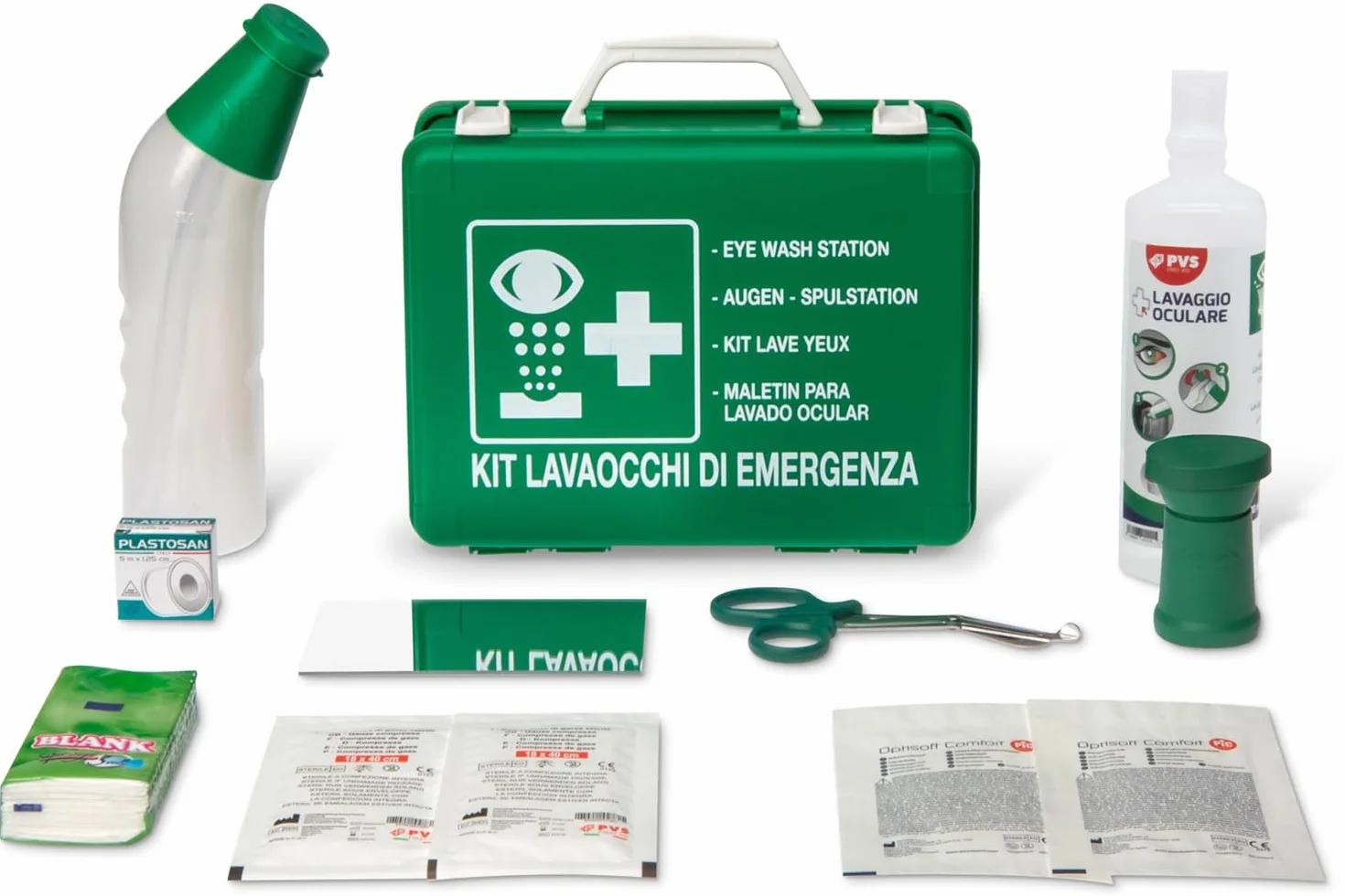 Valigetta di Pronto Soccorso lavaocchi di emergenza 259x205x87,5 mm