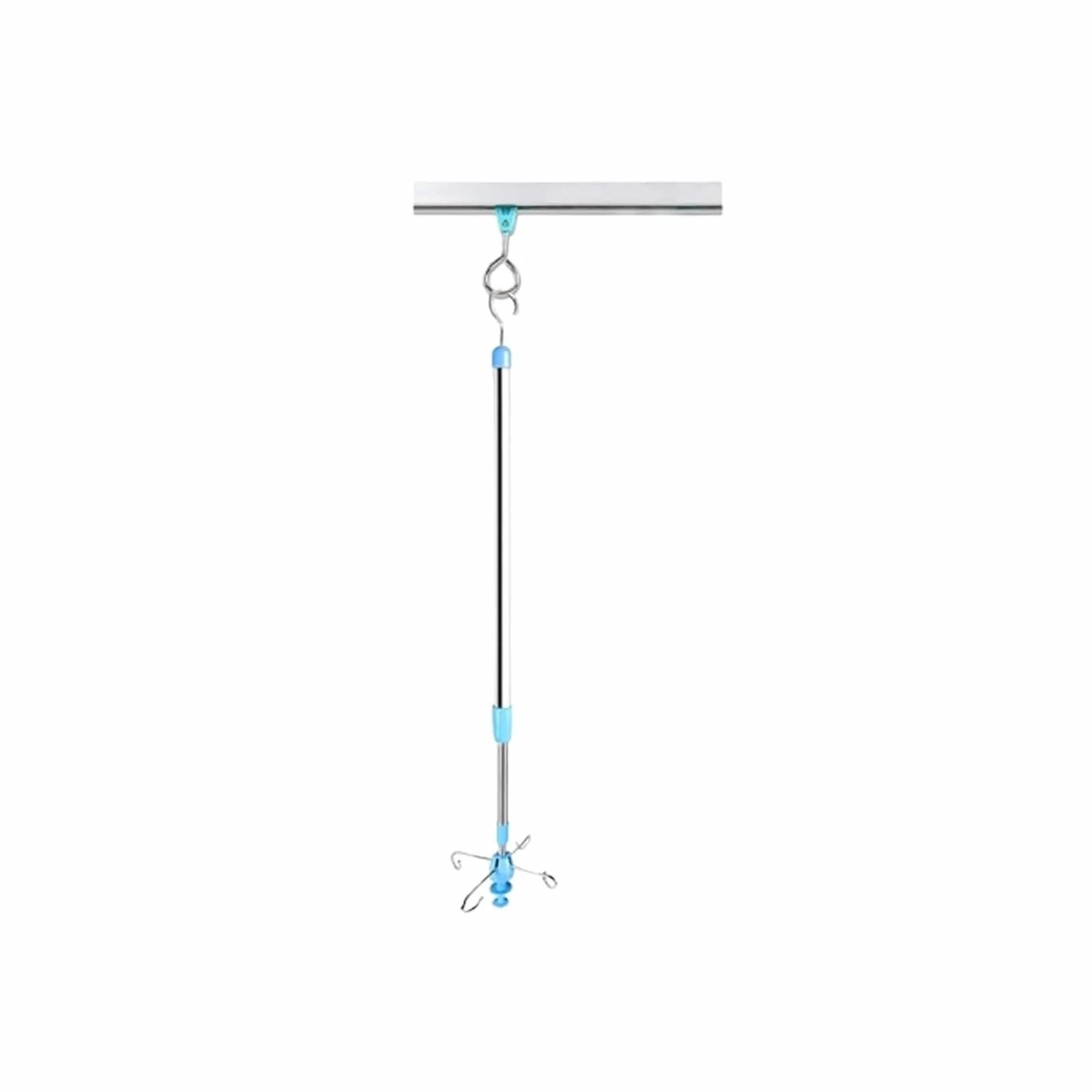 Asta portaflebo portatile con asta portaflebo con puleggia for pareti a soffitto Asta portaflebo sospesa regolabile in altezza for ospedale(1m)
