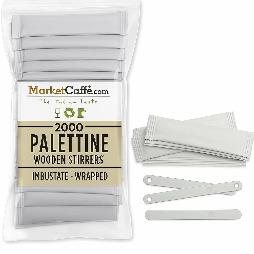 Palette Caffe 2000 Palettine Sigillate Incartate Singolarmente Plastica Riciclabile Riutilizzabile