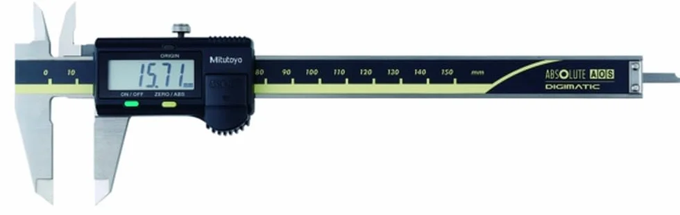 Mitutoyo 500-181-30 Calibro digitale ABS AOS CD-15APX 0-150 mm 0,01 mm origine memorizzata batteria 18.000 h