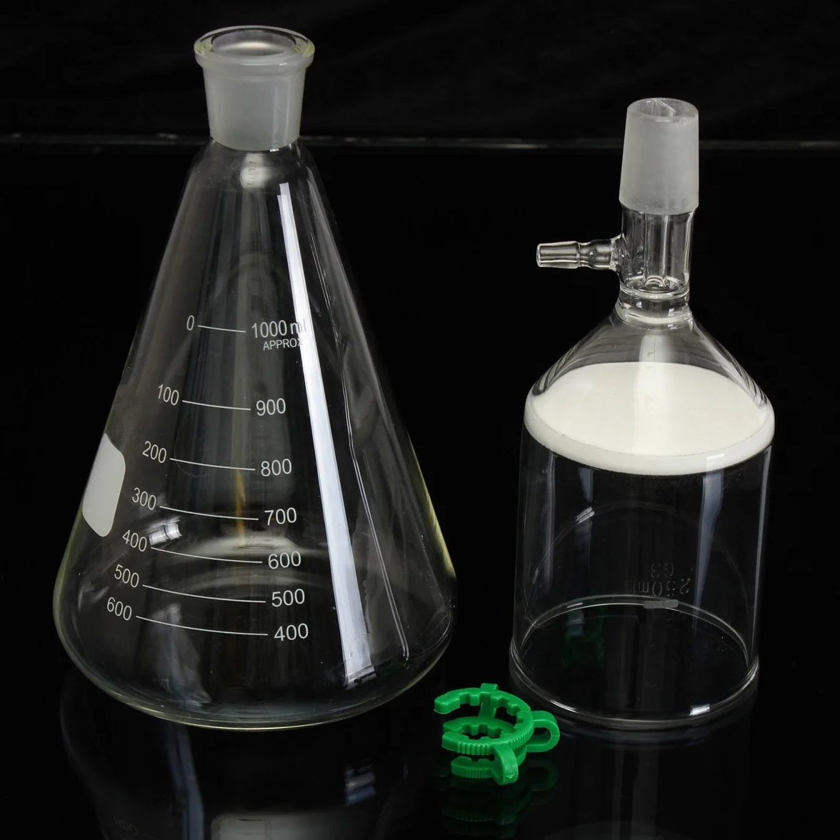Kit Di Filtraggio Per Filtro Di Aspirazione Del Vuoto In Vetro Flacone Conico Da 250 Ml Imbuto Buchner Da 1000 Ml