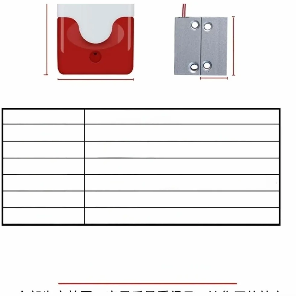 Allarme magnetico per porta metallica con suono da 100 dB e luce lampeggiante per sicurezza antincendio in scuole, uffici e edifici commerciali