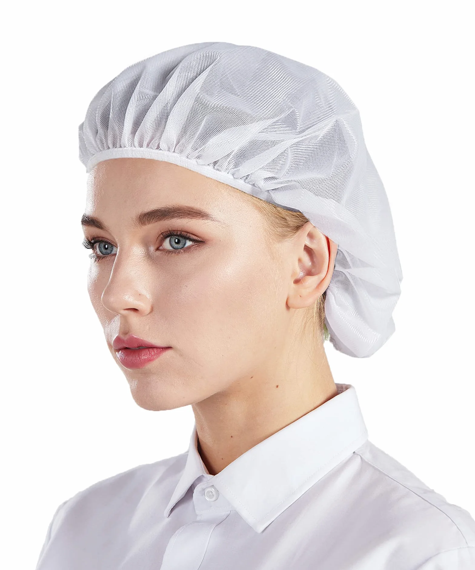 Nanxson Cappello da Cuoco Bianco Taglia Unica CF9033 Reti per Capelli Cucina
