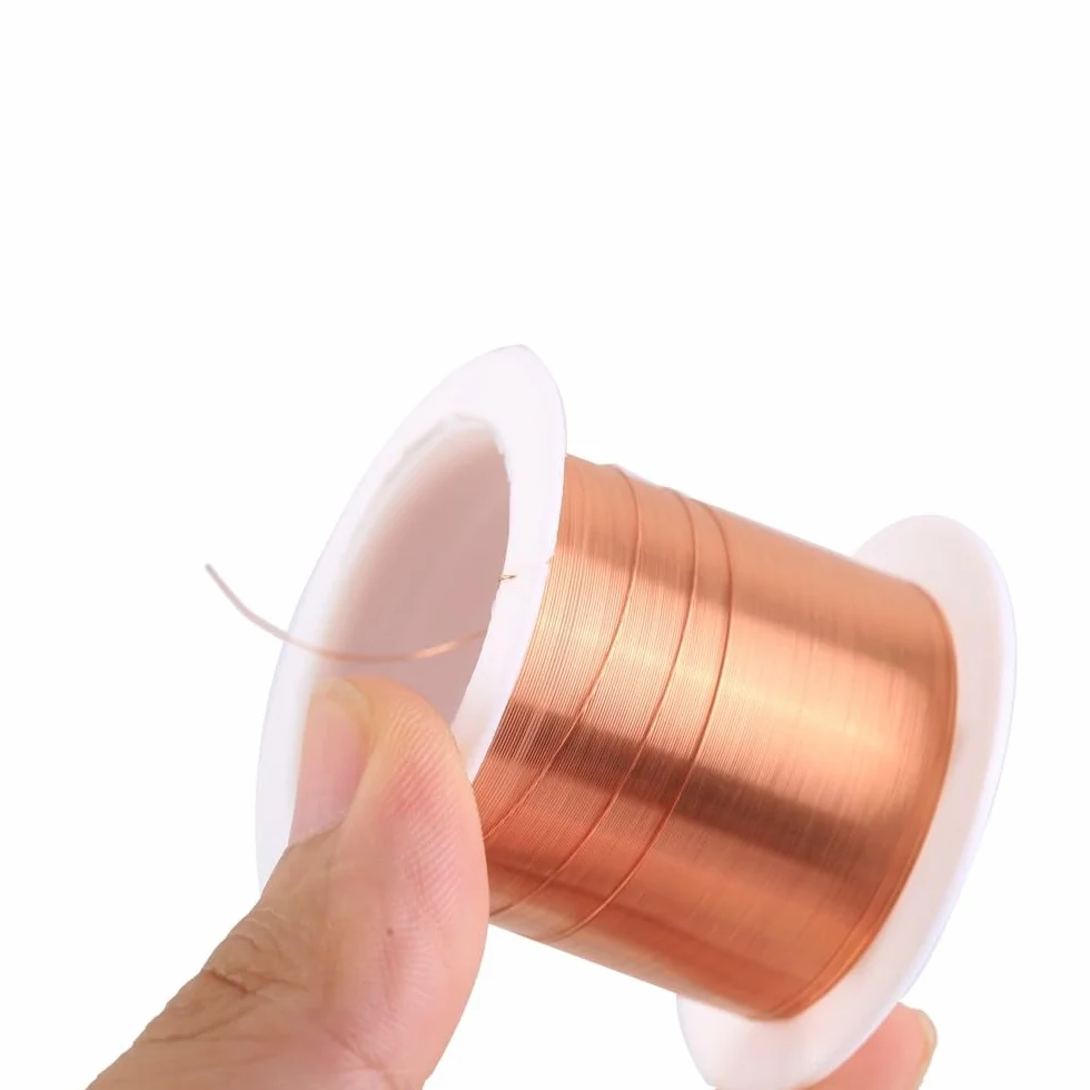 DONGKER Filo di Rame Smaltato, 0,2mm x 20m Bobina per la Produzione di un Modello di Motore Elettromagnetto