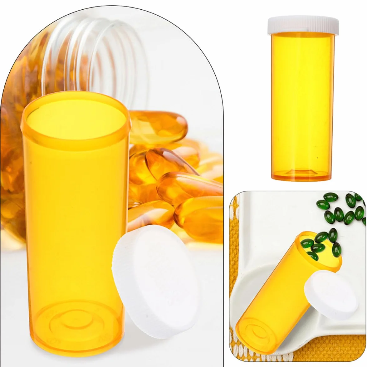 Abaodam Portapillole da Viaggio 10 Pezzi Contenitori Plastica per Pillole Vuoti Organizzatore Medicinali
