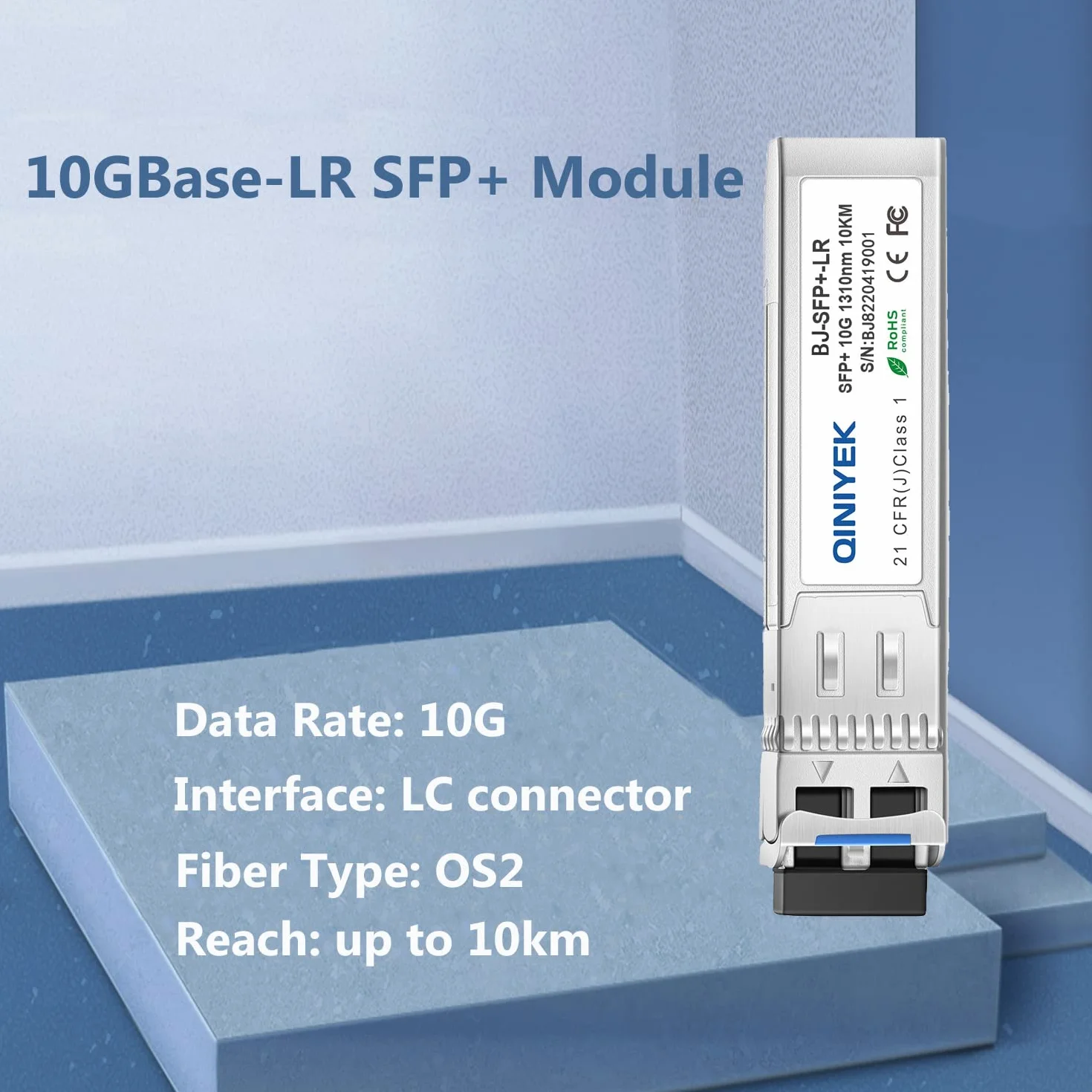 10GBase-LR SFP+ Transceiver 10G Monomodale SFP+ Modulo LC per Cisco SFP-10G-LR Ubiquiti UF-SM-10G Meraki MA-SFP-10GB-LR Mikrotik Supermicro SMF 1310nm 10km DDM