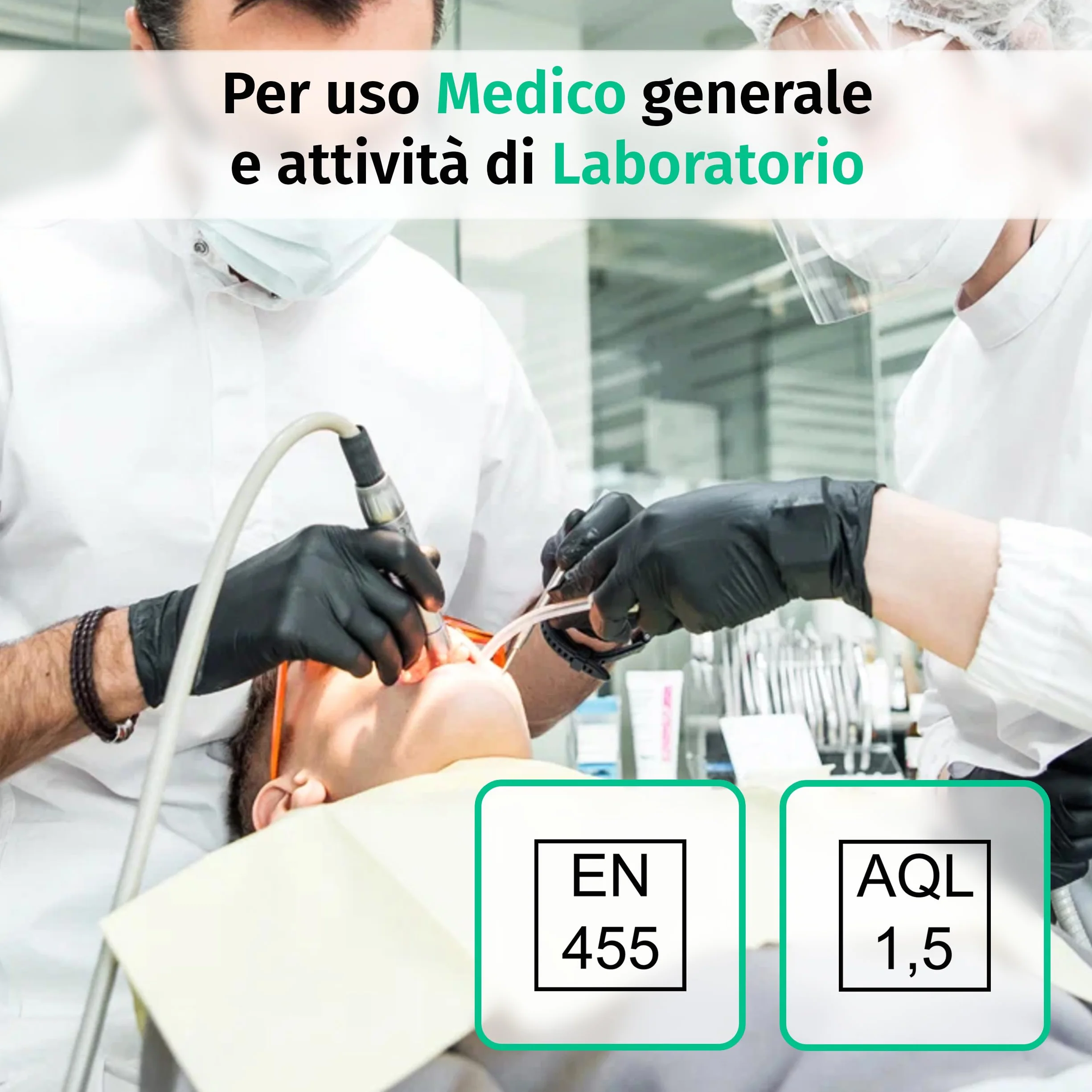 Guanti Nitrile S Neri 200 Pezzi Monouso Senza Lattice Senza Polvere
