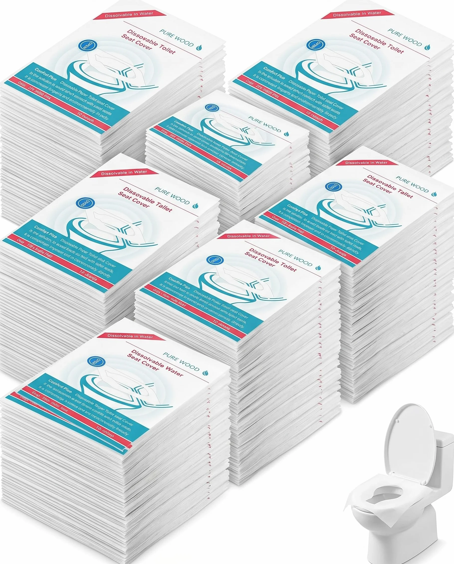 Copriwater Usa E Getta 60 Pezzi Coprisedili Wc Bianchi Biodegradabili Protezione Igienica Per Viaggi E Bagni Pubblici